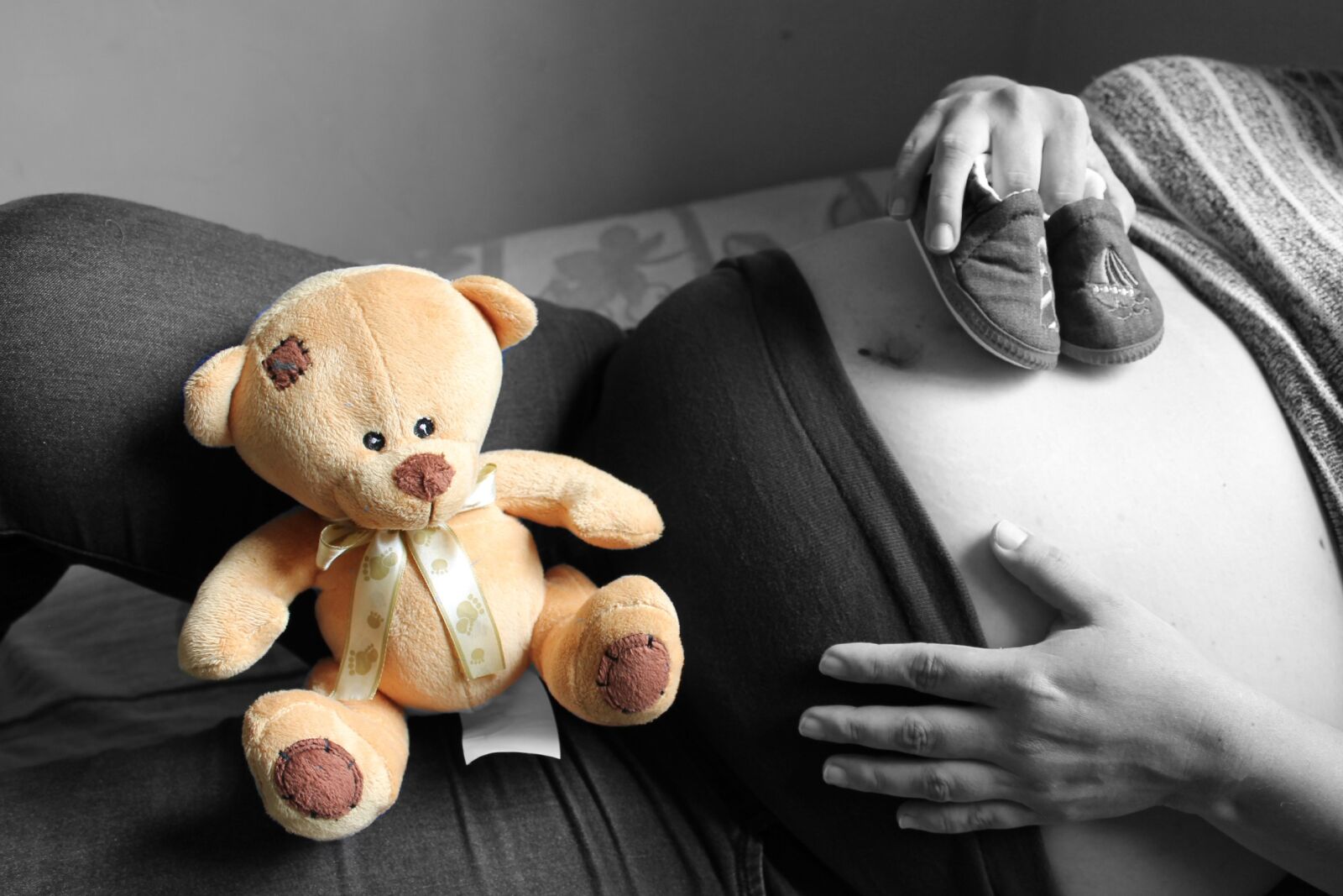 Canon EOS 1100D (EOS Rebel T3 / EOS Kiss X50) sample photo. Pregnancy, bear, black photography