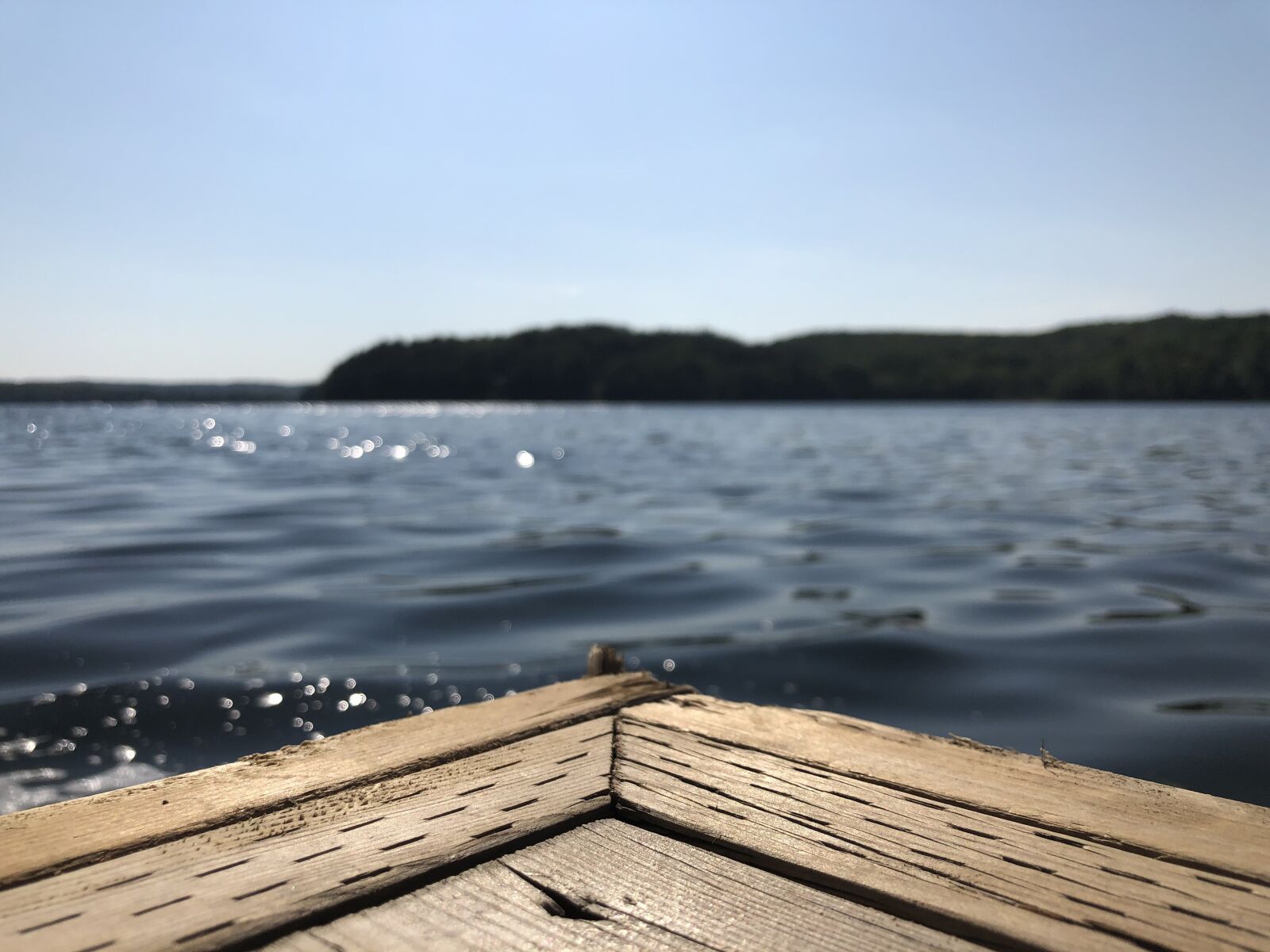 iPhone X back dual camera 4mm f/1.8 sample photo. Dock, water, foreground photography
