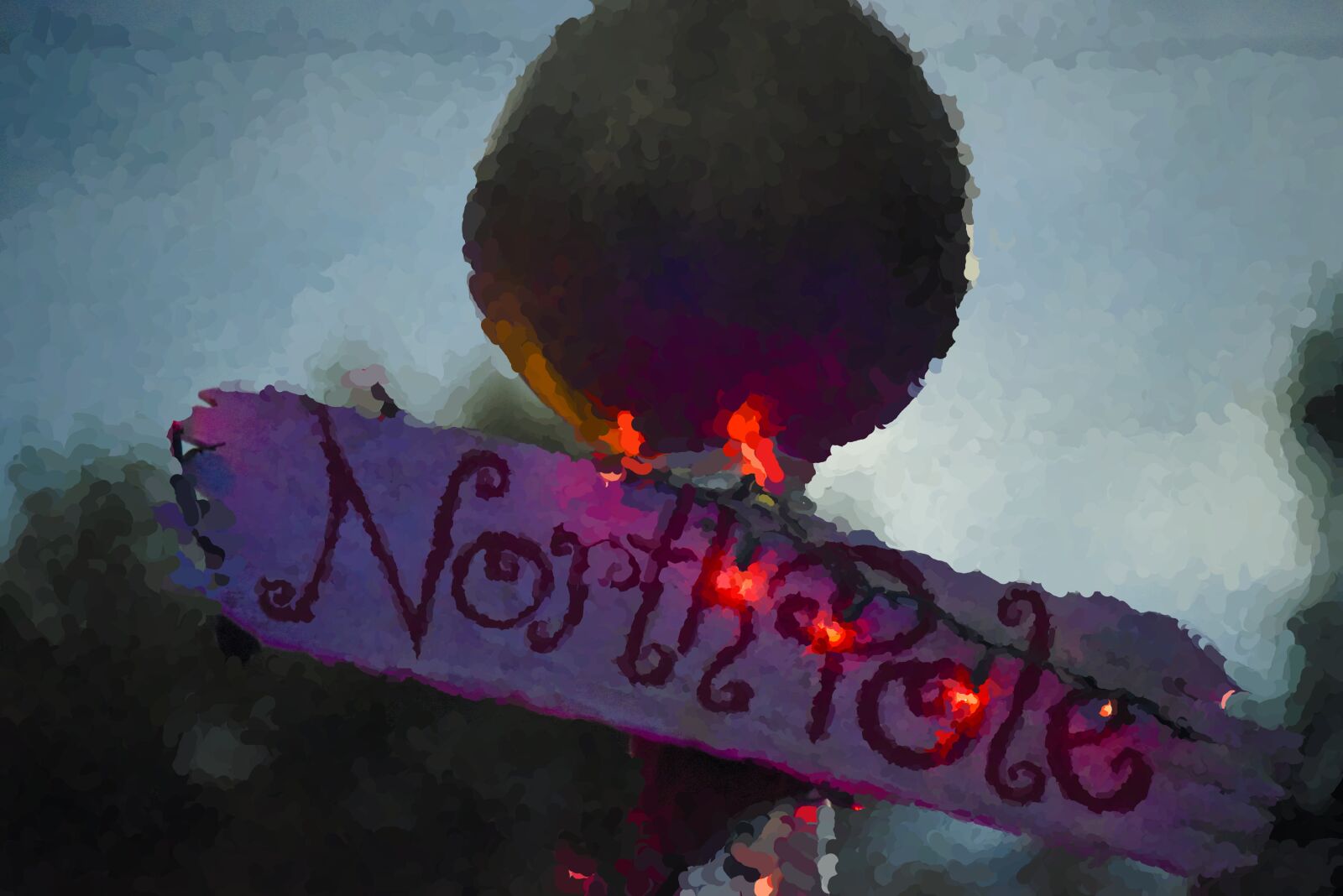 Nikon D750 sample photo. Northpole, sign, christmas photography
