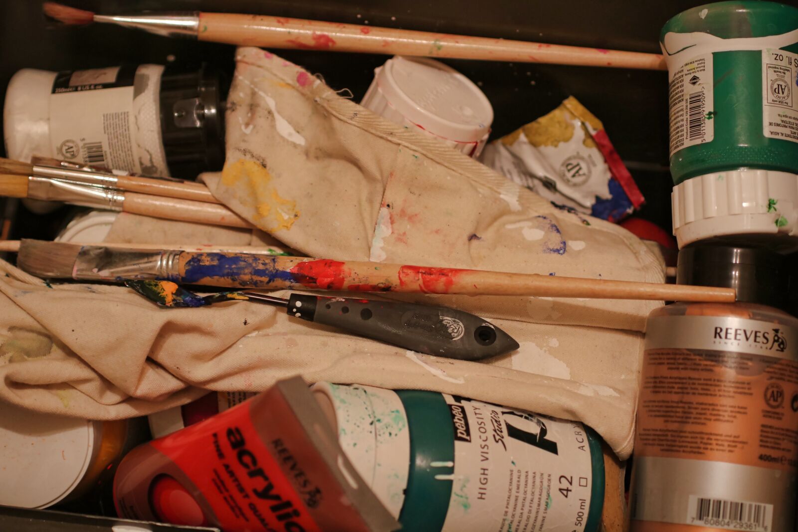 Canon EOS 750D (EOS Rebel T6i / EOS Kiss X8i) sample photo. Paints, painting, acrylics photography