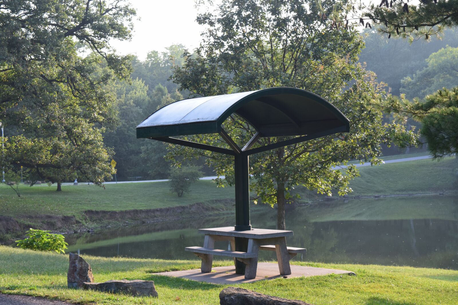 Nikon D3300 sample photo. Picnic table, picnic shelter photography