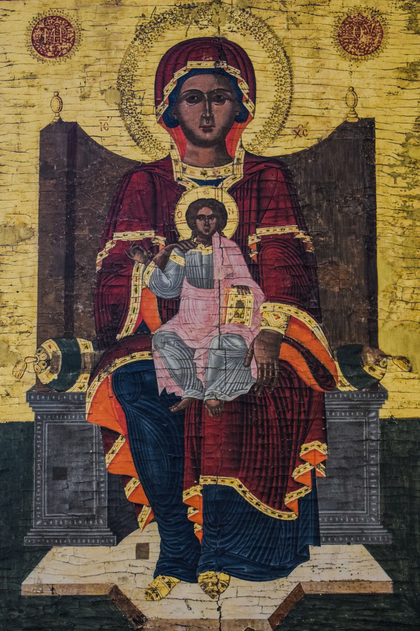 Nikon D3300 sample photo. Virgin mary, christ, icon photography