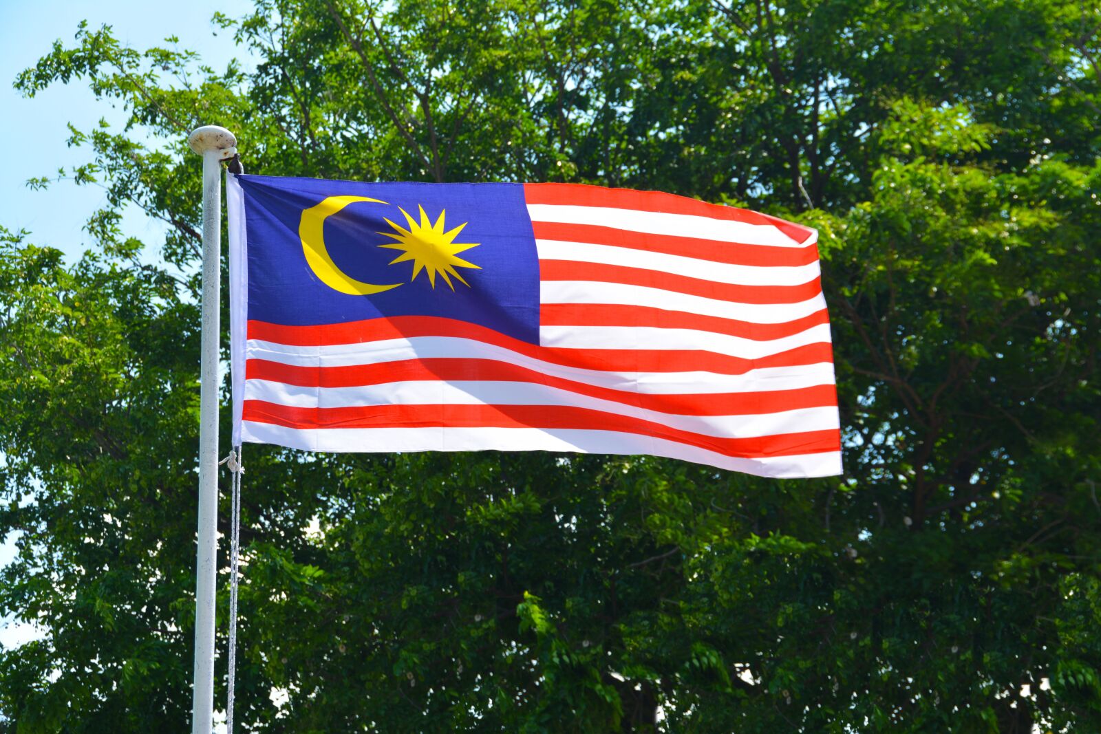 Nikon D5200 sample photo. Malaysian flag, flag, malaysia photography