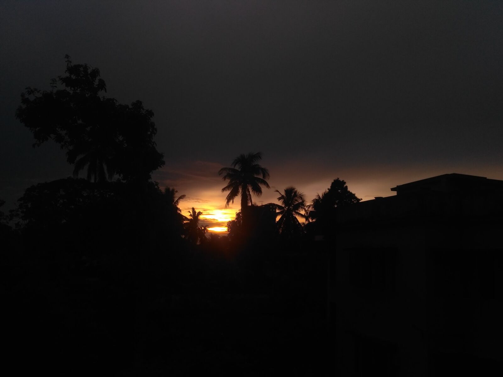 Xiaomi Redmi 3S sample photo. Sunset, dark, evining photography