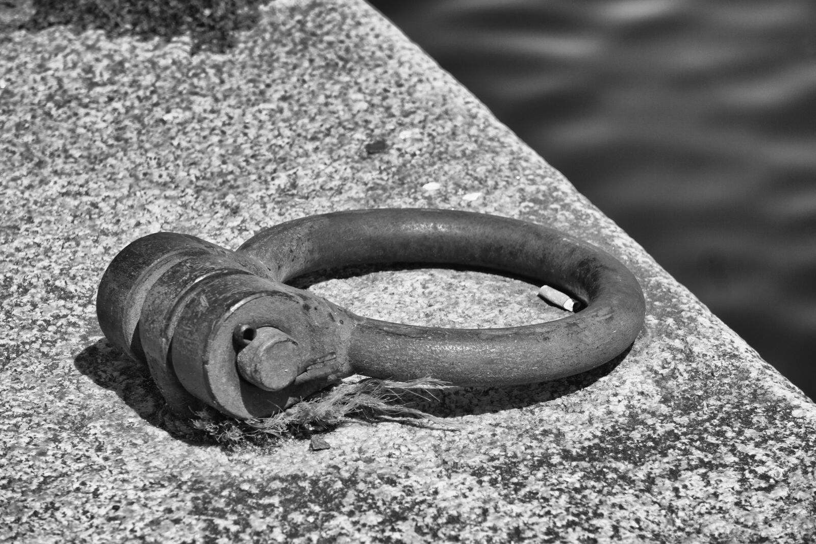 Sony E 55-210mm F4.5-6.3 OSS sample photo. Anneau, marine, metal, noir photography