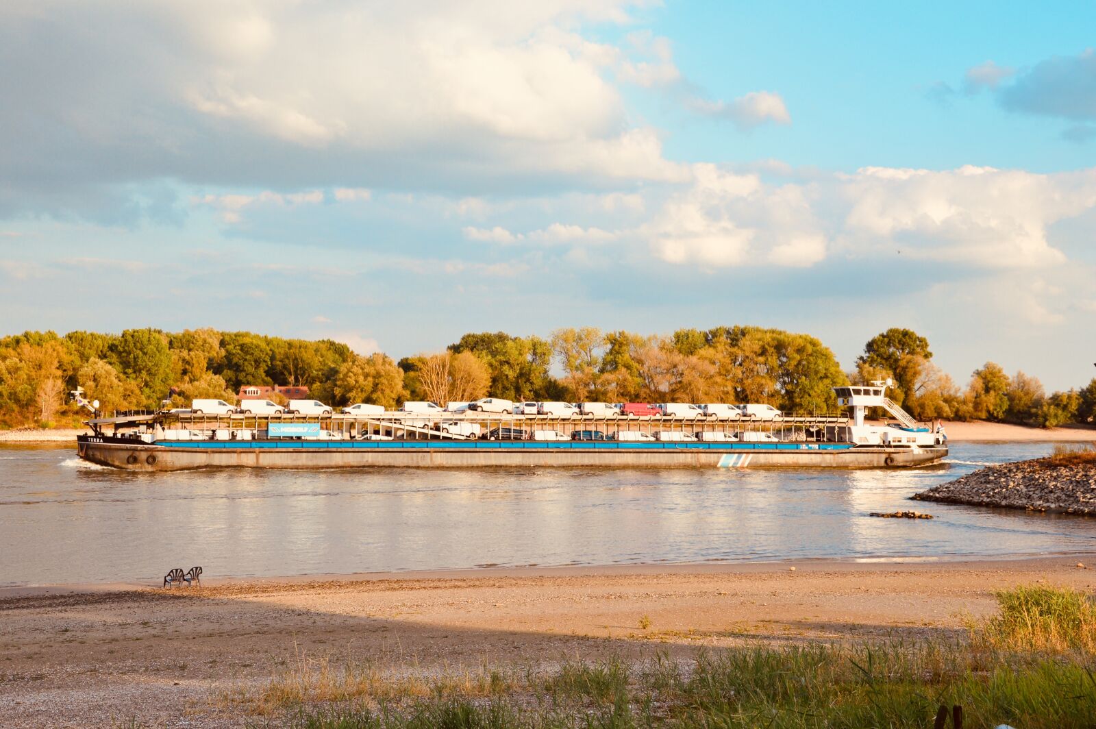 Nikon D3200 sample photo. Rhine, river, ship photography
