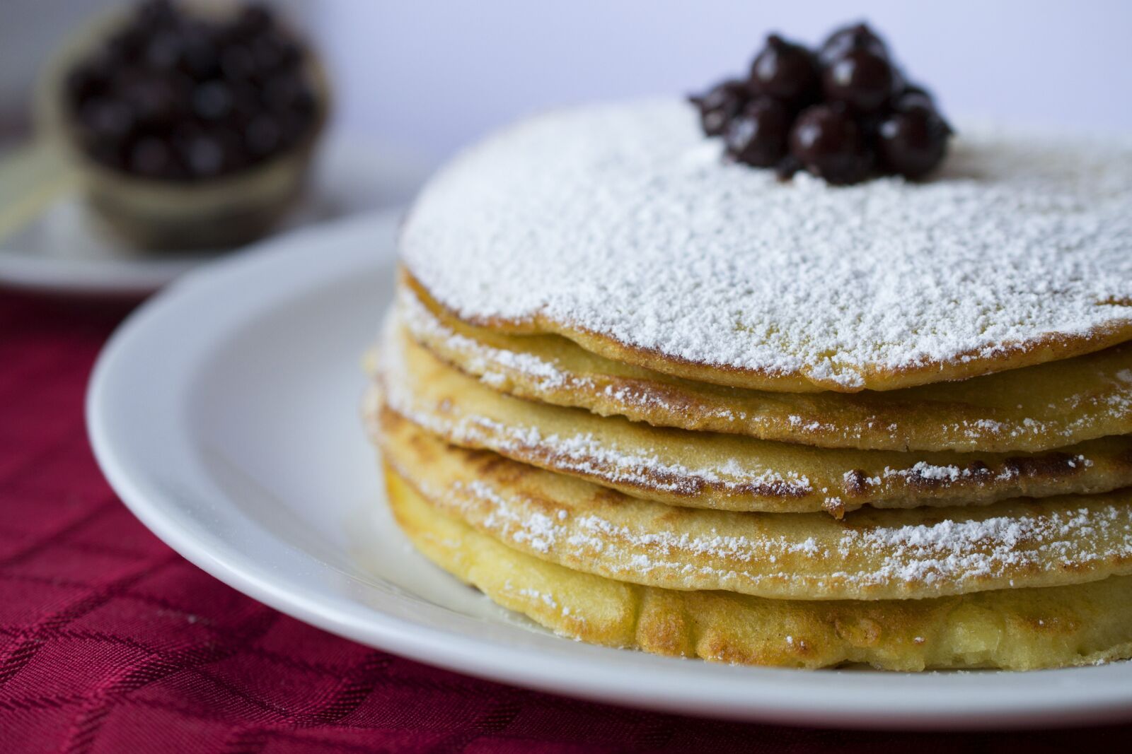 Nikon D3100 sample photo. Pancakes, breakfast, sugar photography