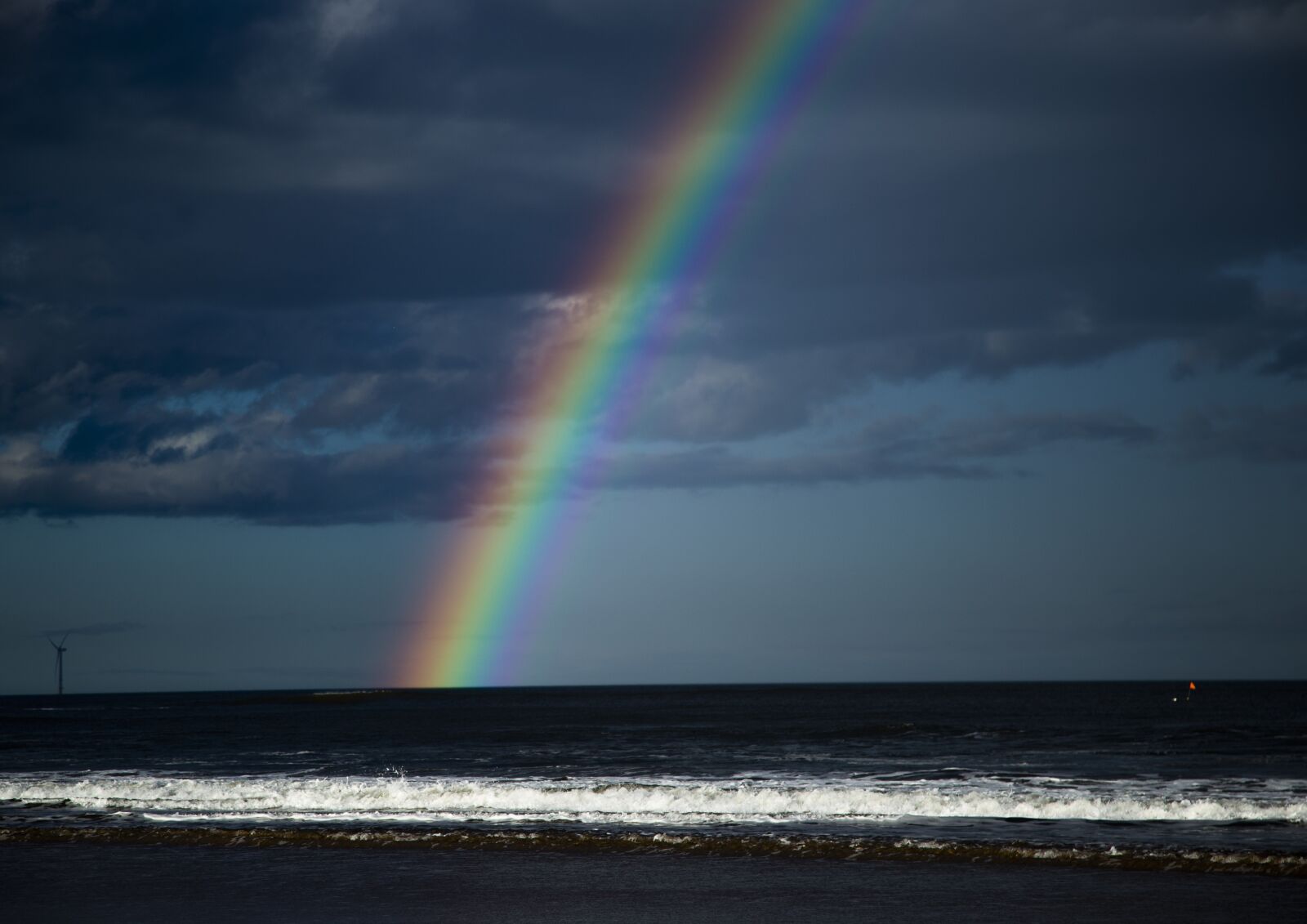 Canon EOS 6D + Canon EF 24-105mm F4L IS USM sample photo. Rainbow, sea, ocean photography