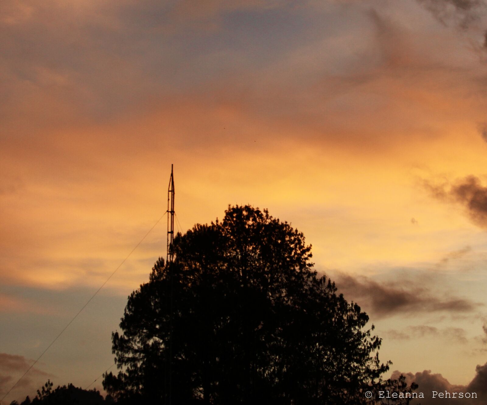Canon EOS 7D + Canon EF 28-135mm F3.5-5.6 IS USM sample photo. Sunset, powerline, sky photography