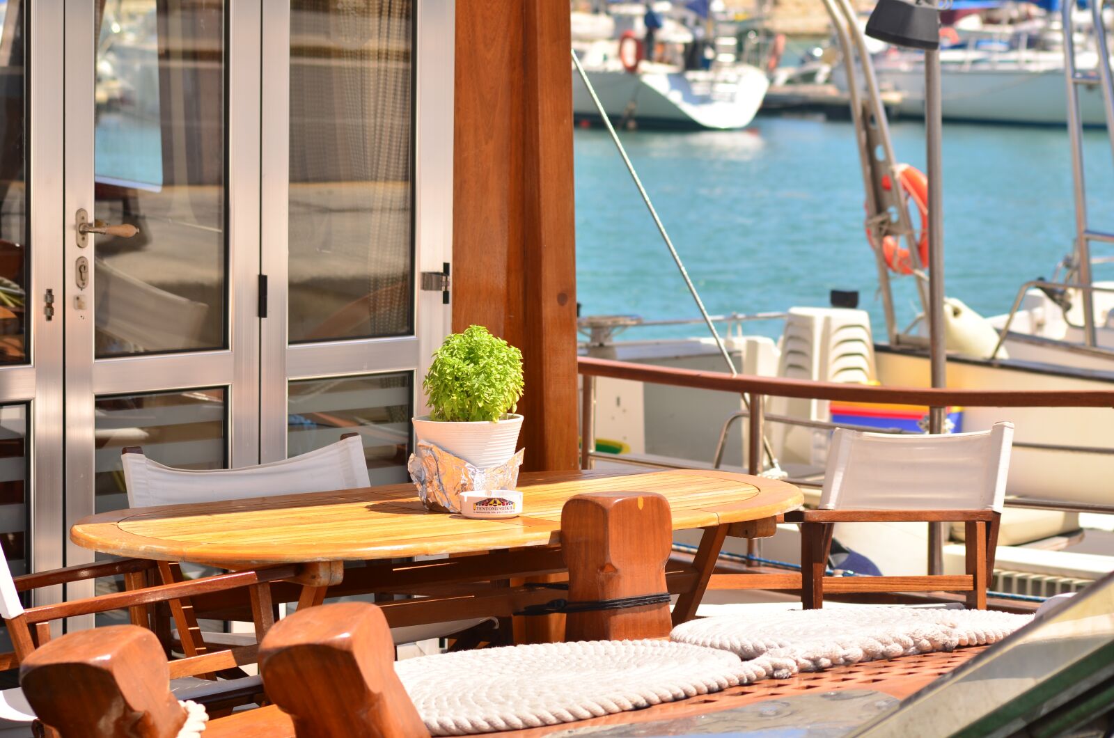 Nikon D7000 sample photo. Table, deck, yacht photography