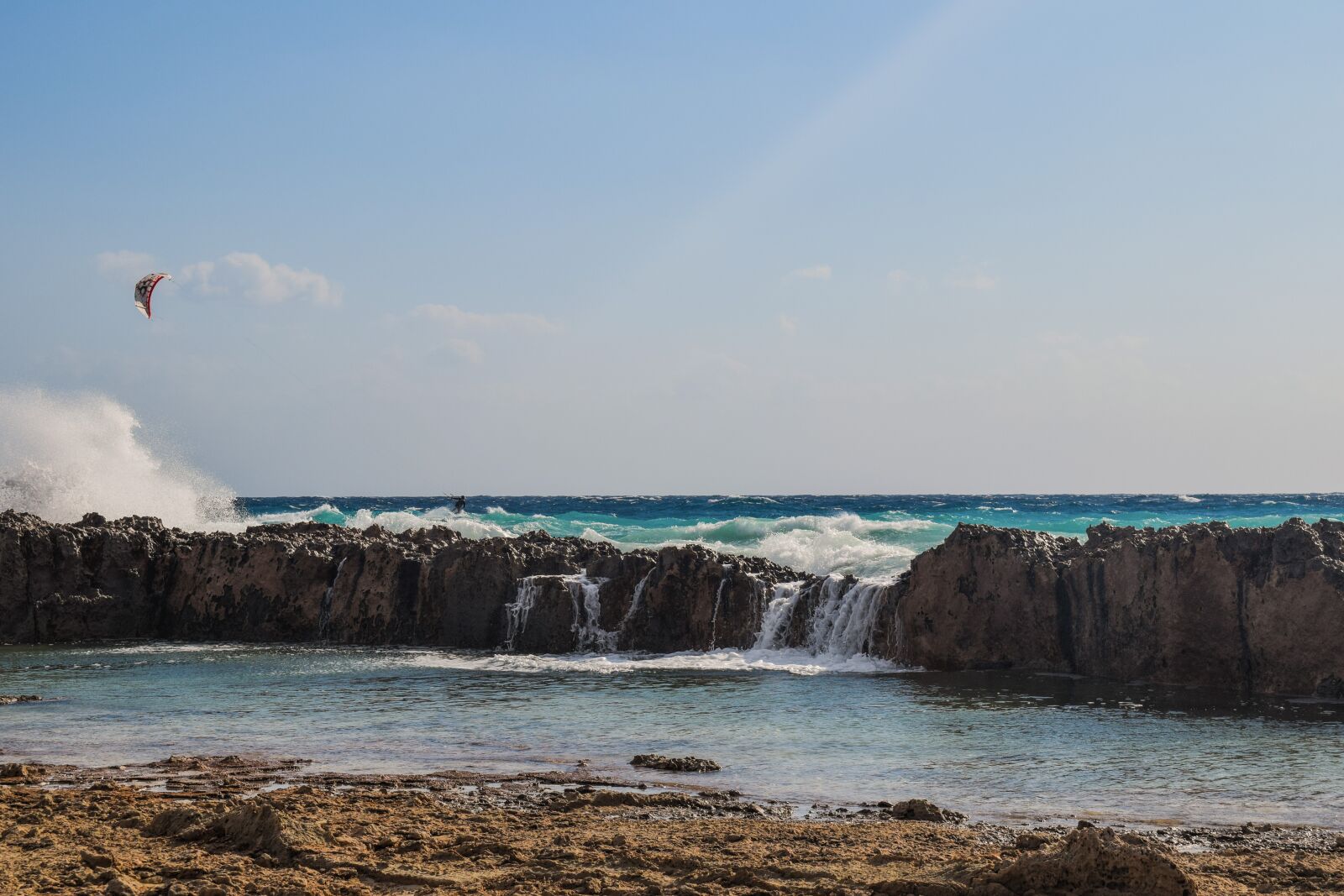 Nikon D3300 sample photo. Wave, crashing, rocky coast photography