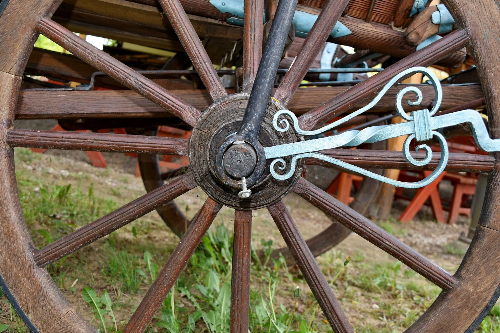 Nikon D5500 sample photo. Old, wheel, device, wood photography