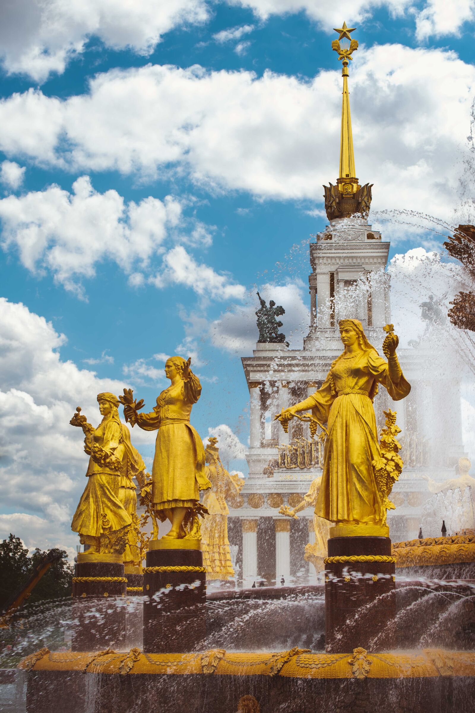 Nikon D750 sample photo. Vdnh, moscow, fountain photography