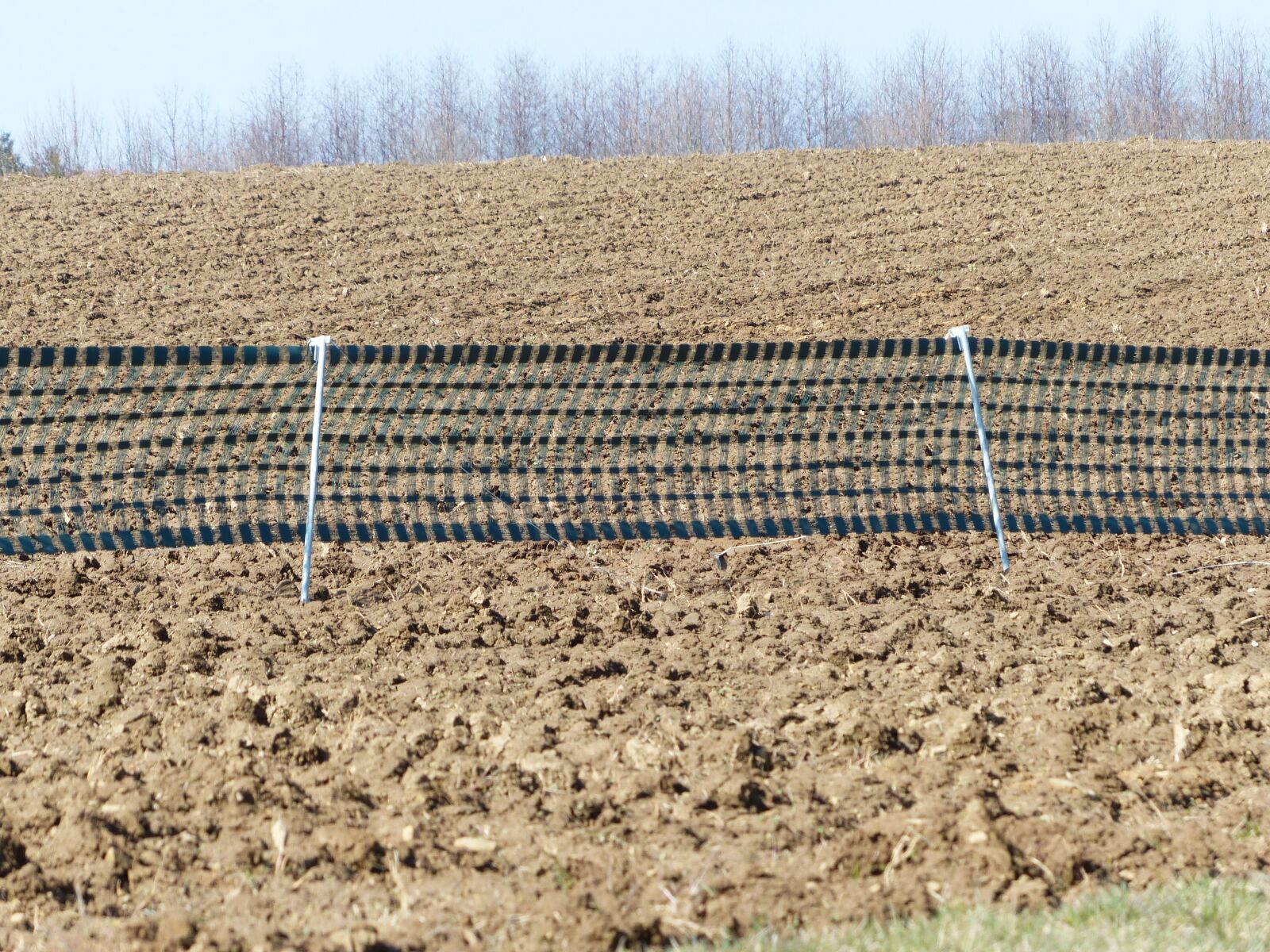 Panasonic Lumix DMC-FZ200 sample photo. Snow fence, fence, arable photography