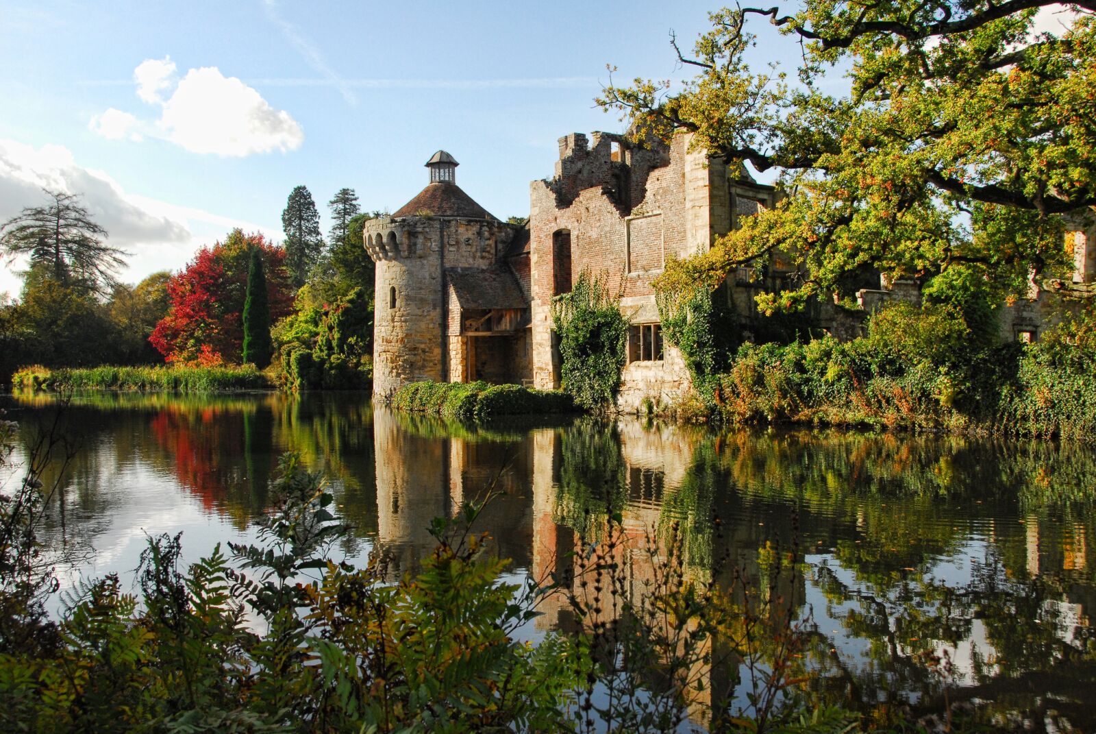 Nikon D200 sample photo. Scotney castle, castle, kent photography