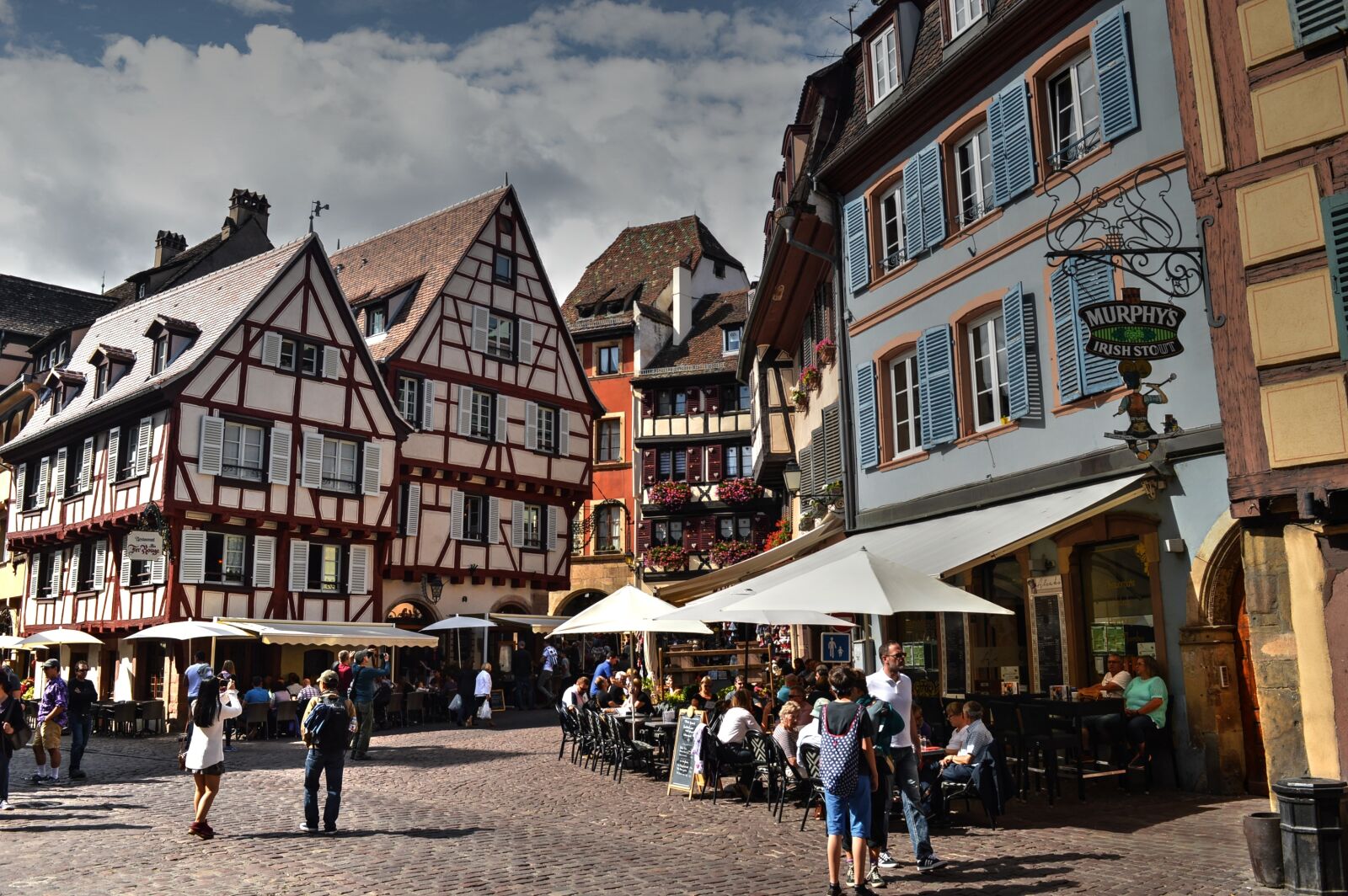 Nikon D3200 sample photo. Colmar, timber-framed, square photography