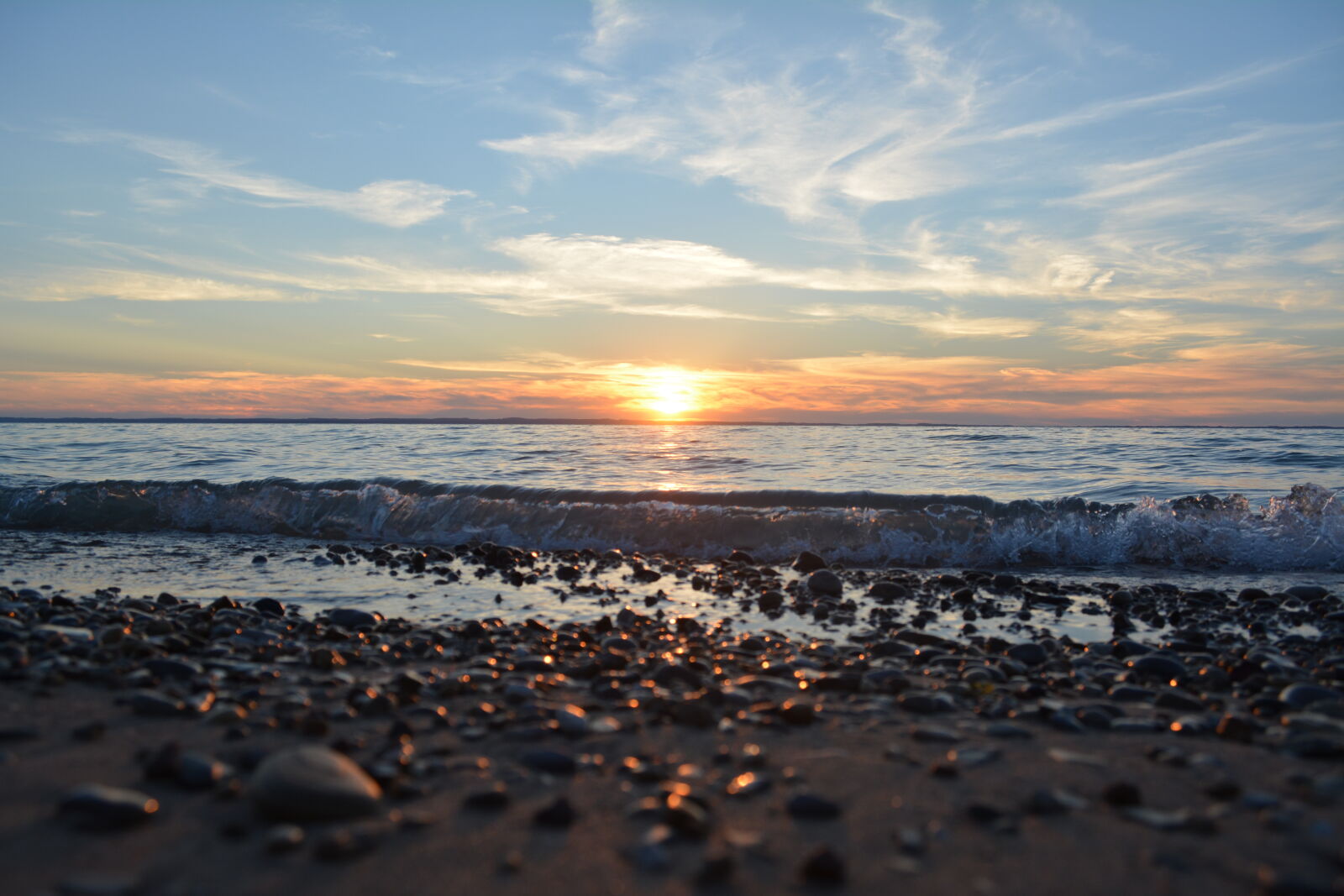 Nikon D5200 sample photo. Lake, michigan, rocks, sand photography