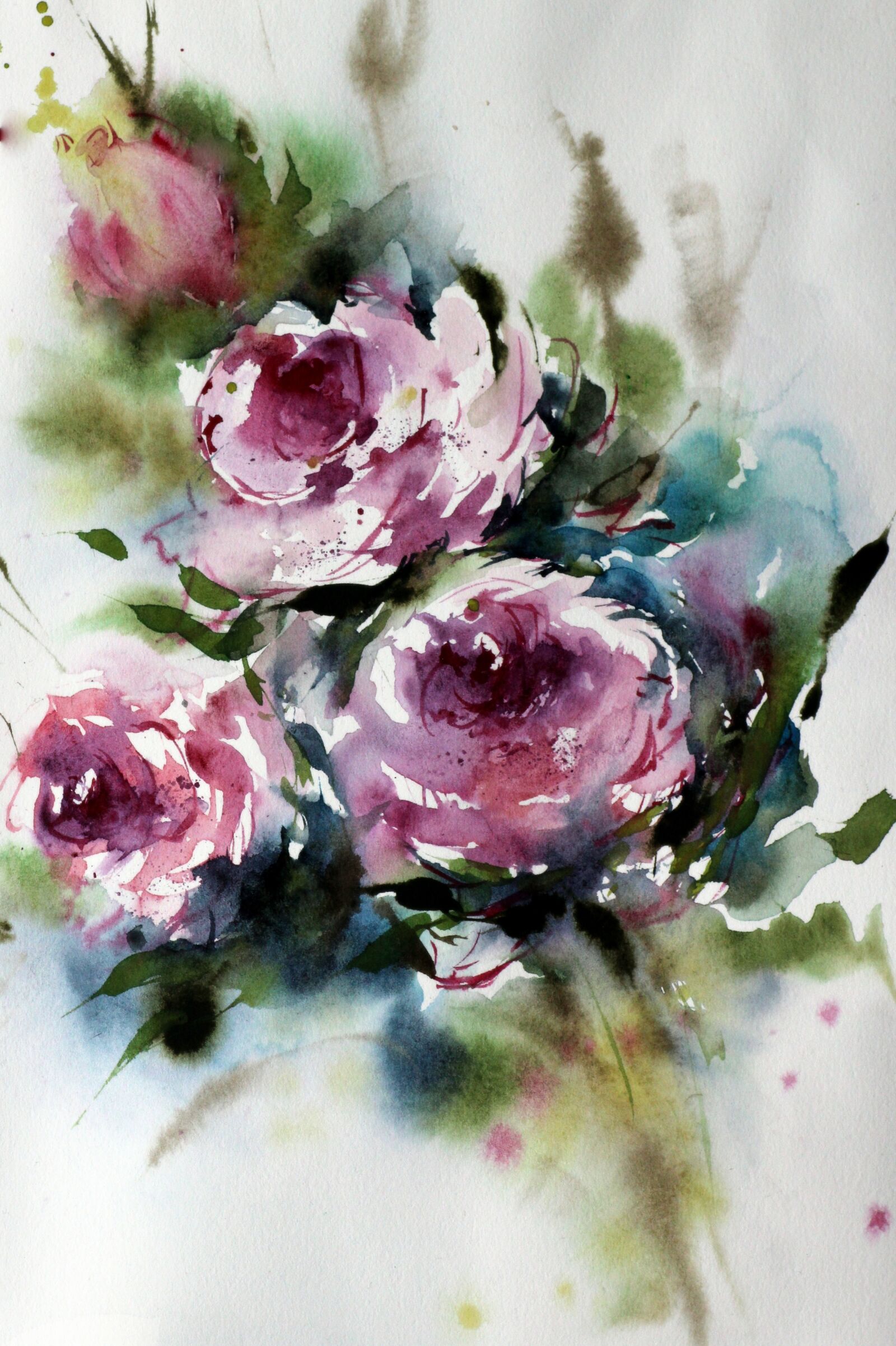 Tamron SP 90mm F2.8 Di VC USD 1:1 Macro sample photo. Watercolour, watercolour painting, art photography
