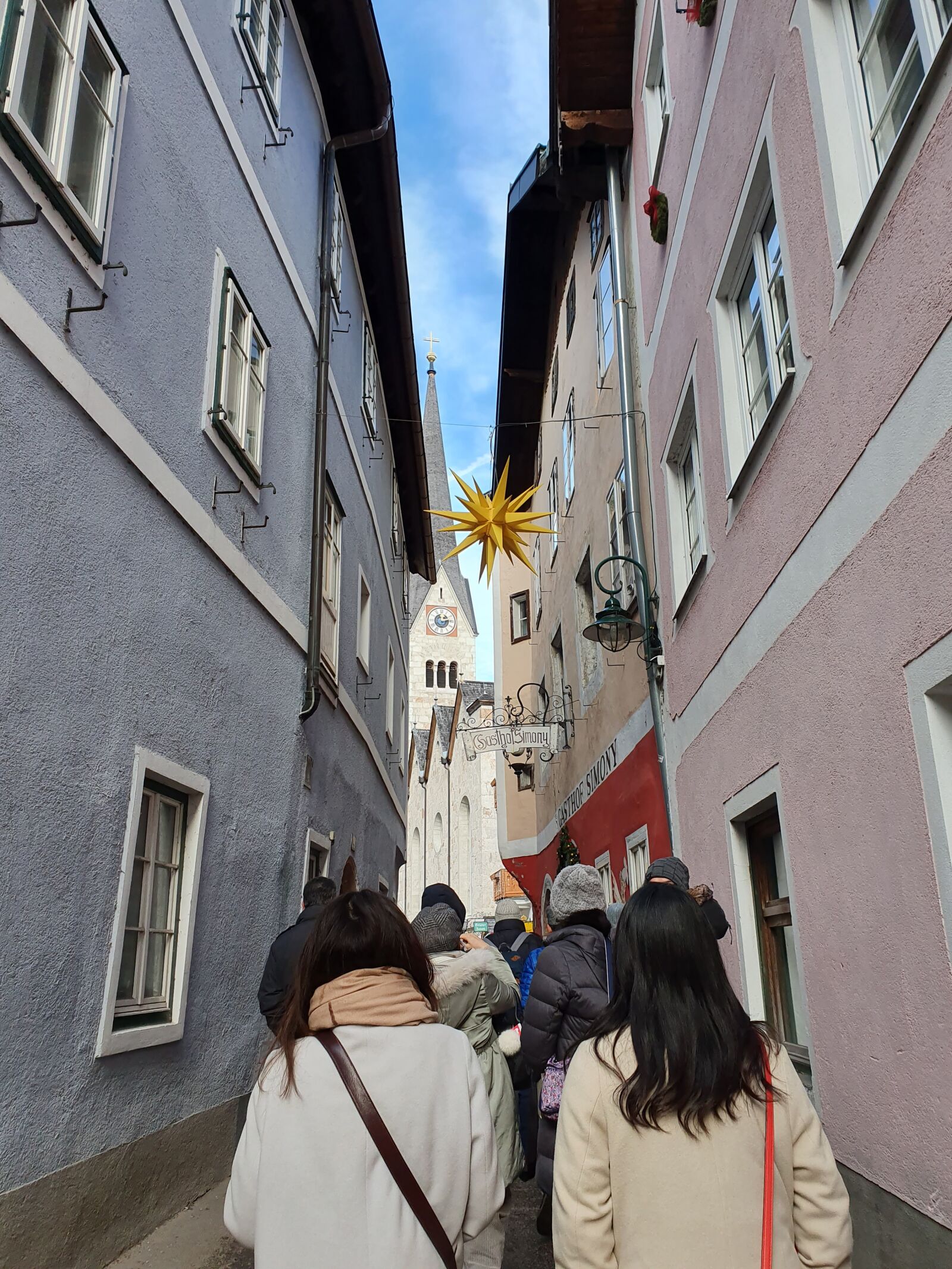 Samsung SM-G973F sample photo. Tourists, hallstatt, austria photography