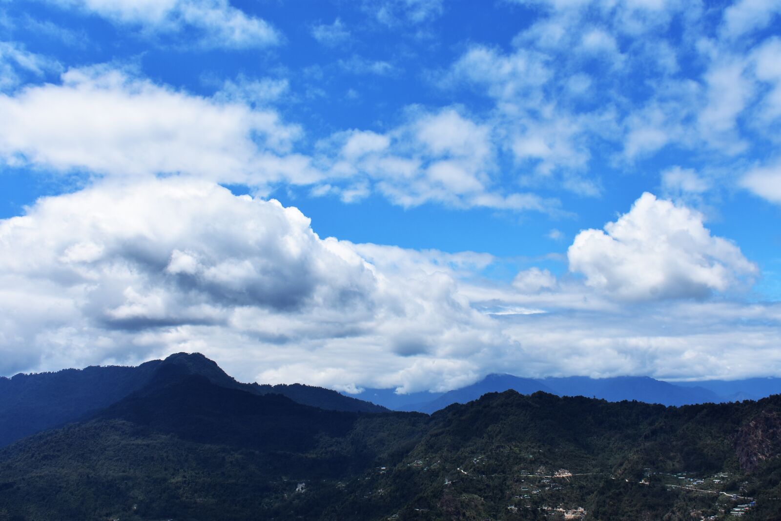 Nikon D3400 sample photo. Hills, clouds, nature photography