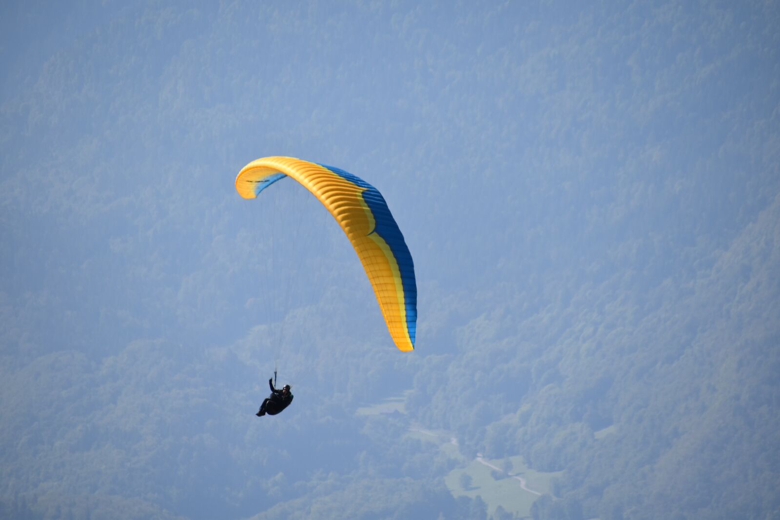 Nikon D5600 sample photo. Paragliding, paraglider, mountains photography