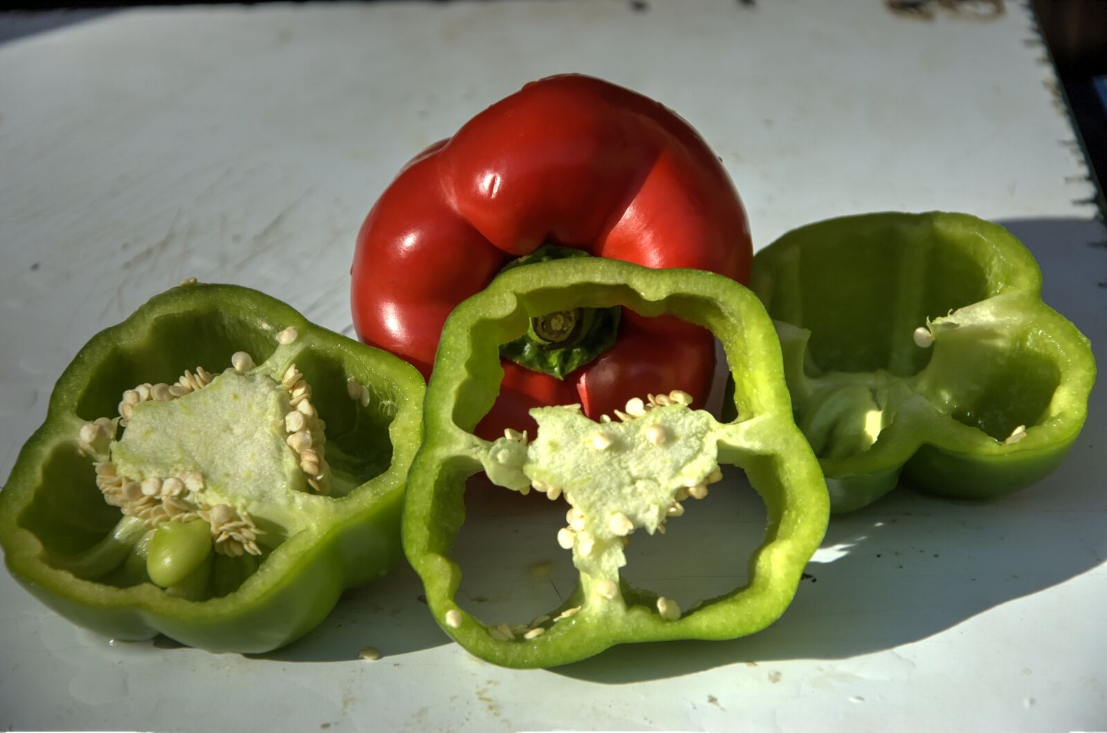 Nikon D70s sample photo. Peppers, vegetables, green photography