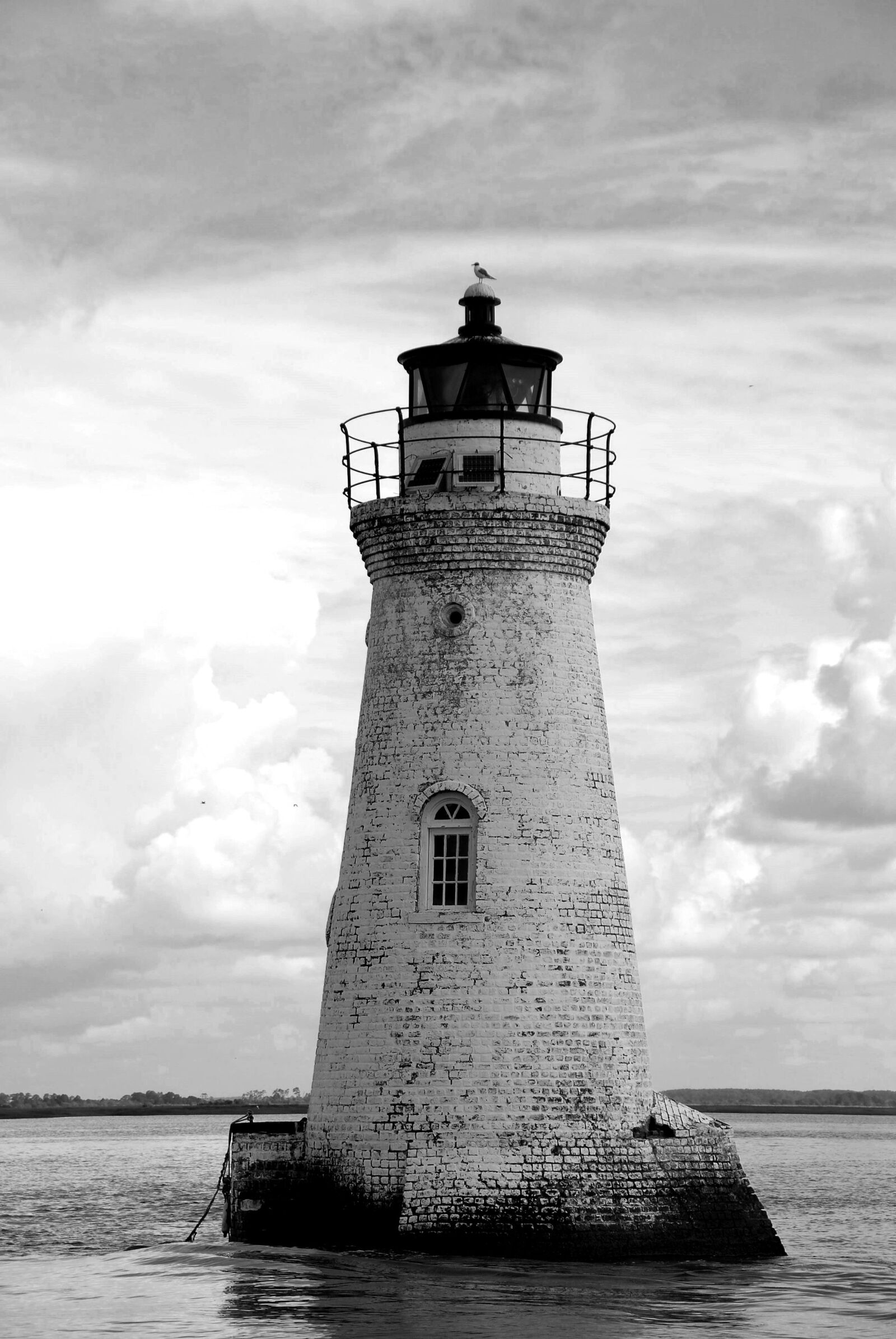Nikon D200 sample photo. Cockspur lighthouse, beacon, warning photography