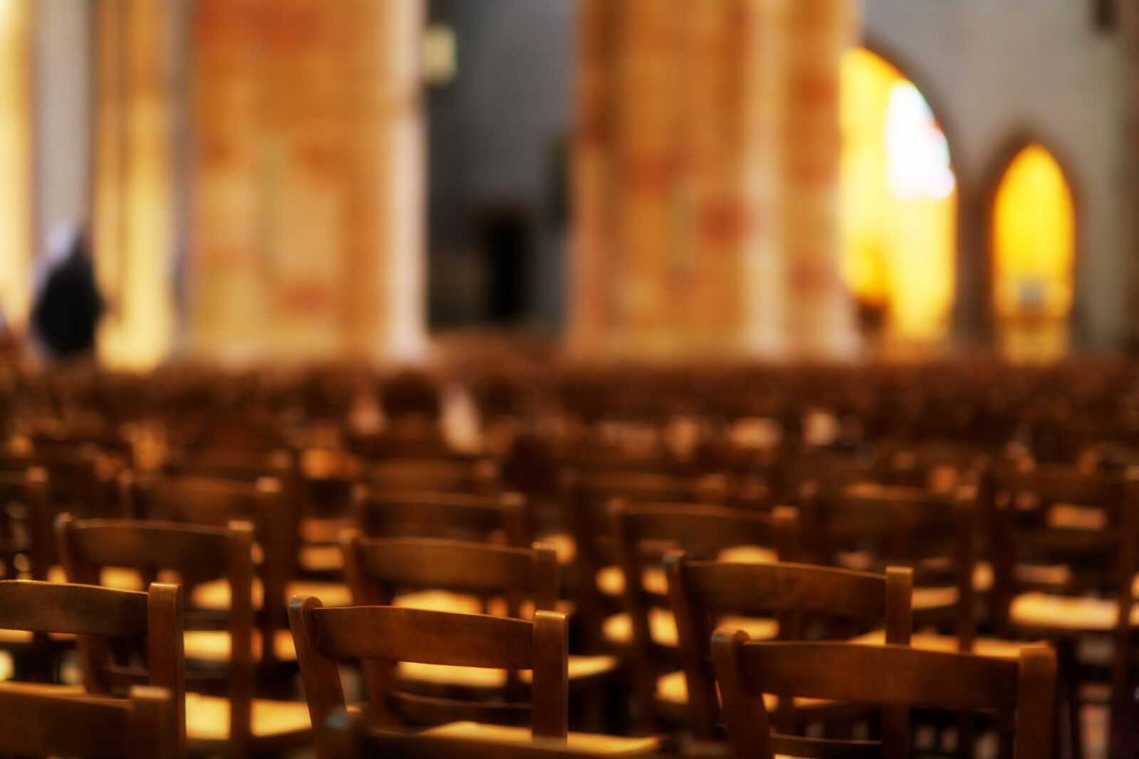 Canon EOS 5D sample photo. Church, chairs, benches photography