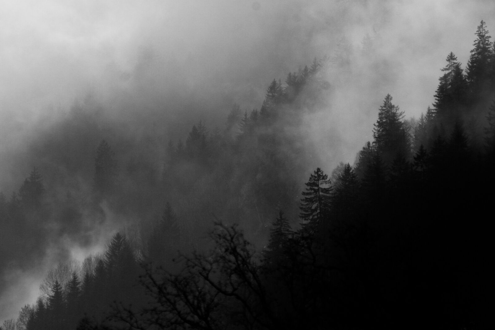 Canon EOS 20D sample photo. Chamonix, morning, fog photography