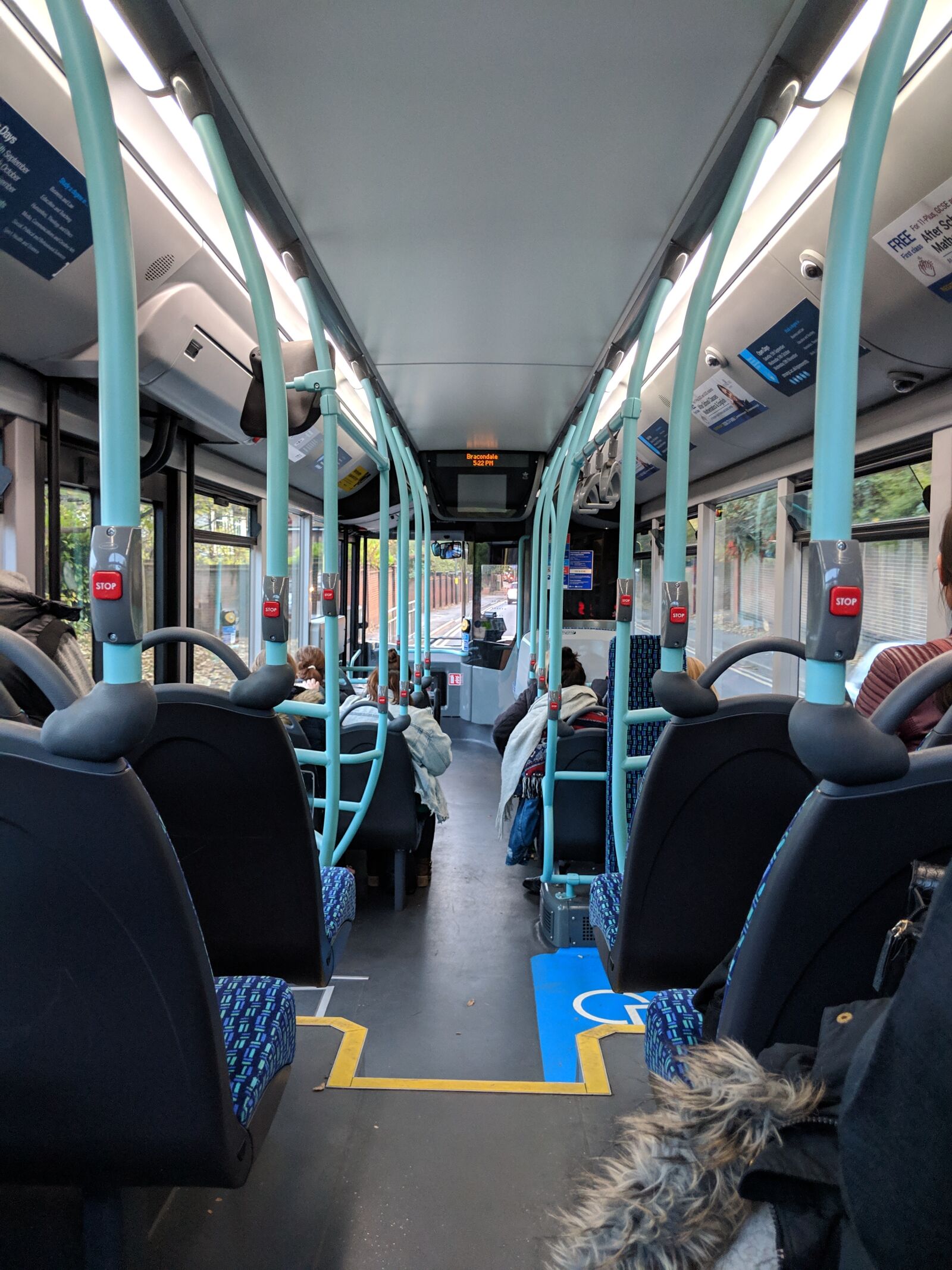 Google Pixel 2 sample photo. Bus, seats, interior photography