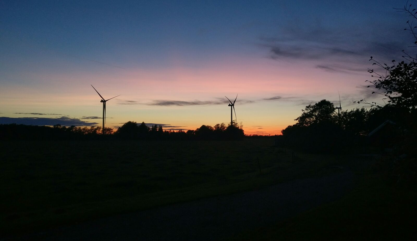 OnePlus A3003 sample photo. Sky, windmill, sunset photography