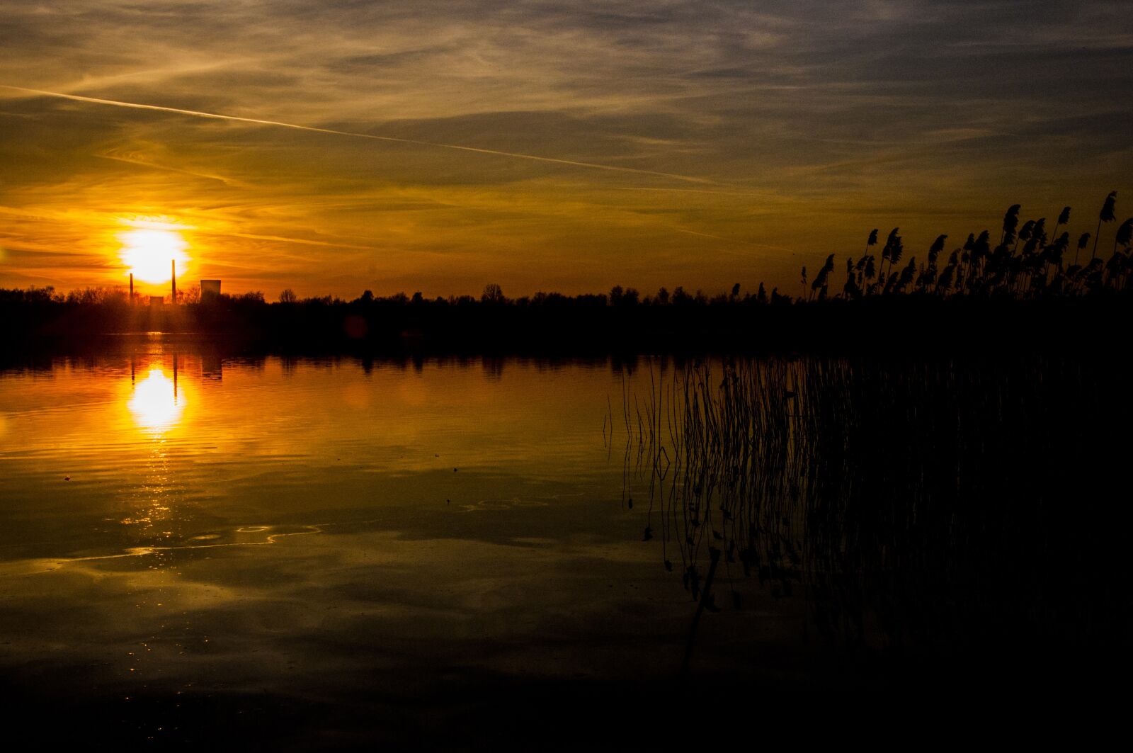 Nikon D90 sample photo. Sunset, lake, pogoria photography