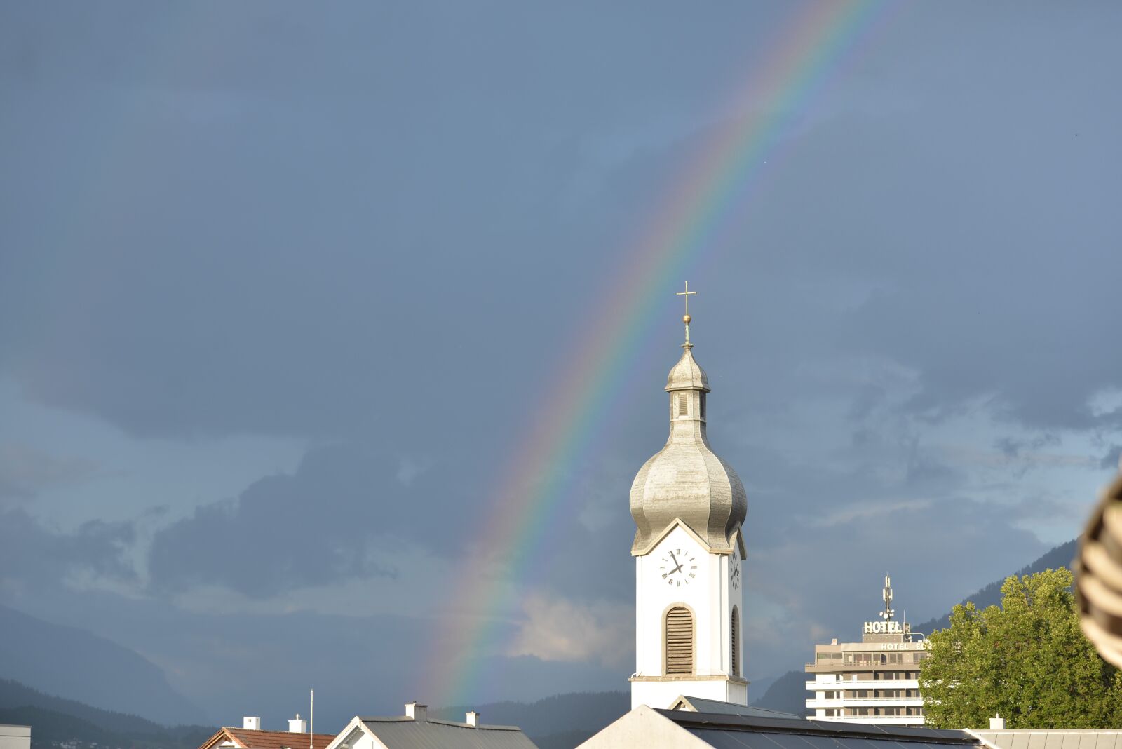 Nikon D610 sample photo. Rainbow, church, believe photography