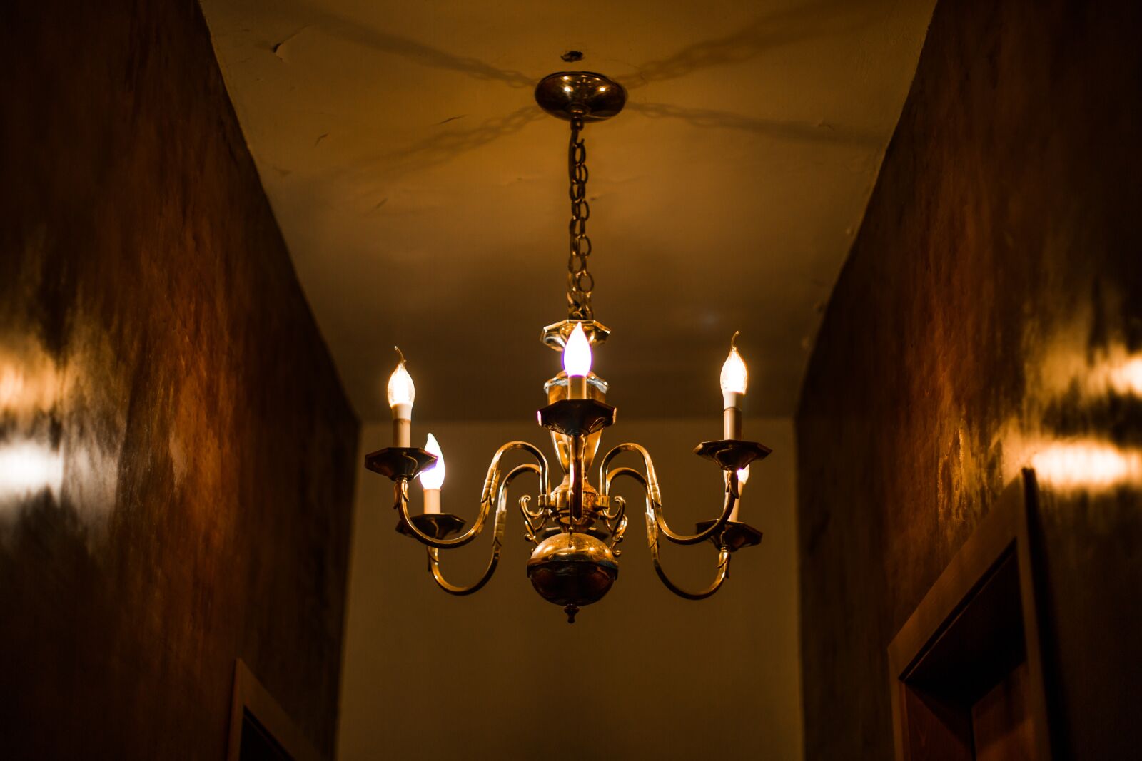Canon EF 50mm F1.4 USM sample photo. Candlestick, dark, hall photography
