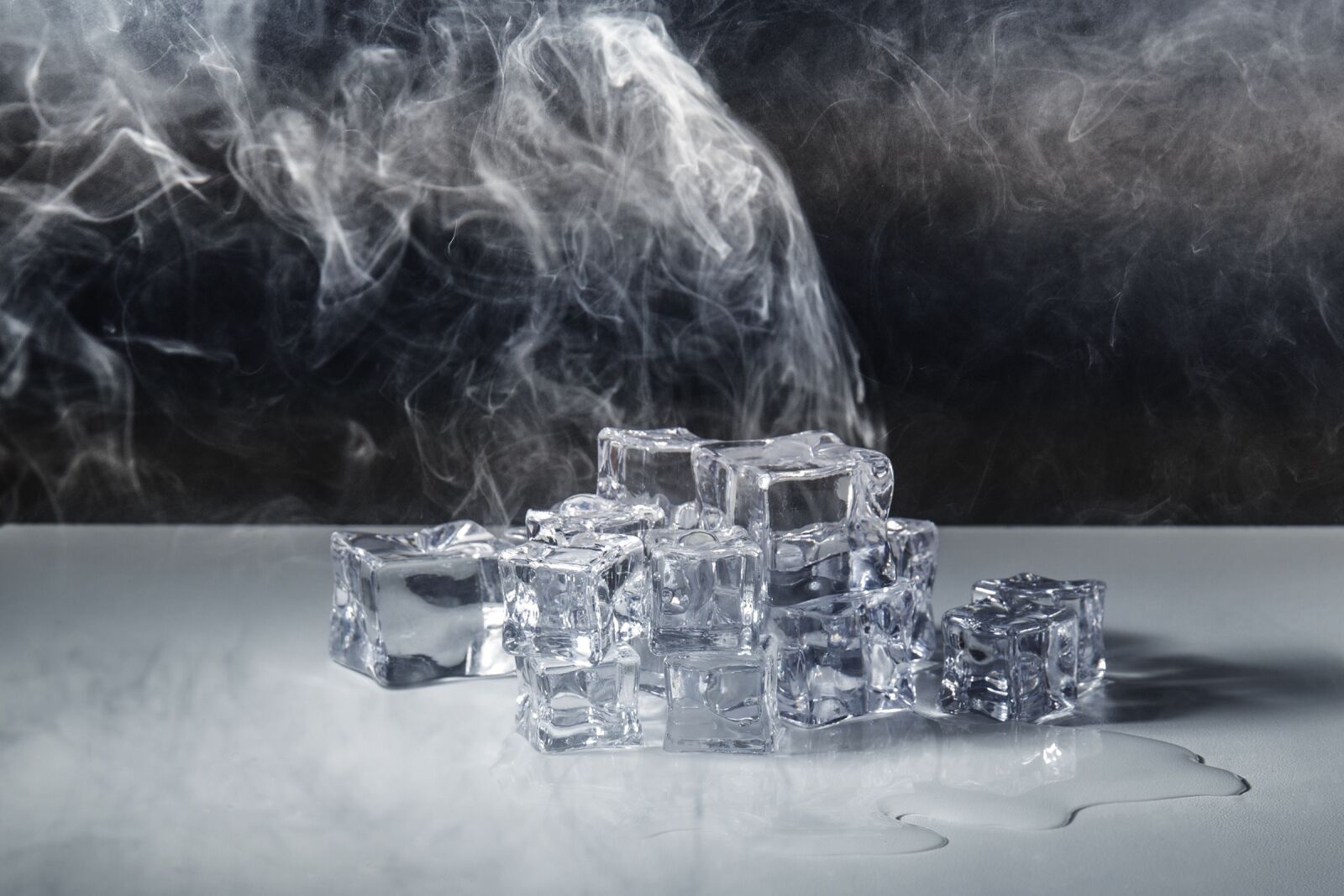 Canon EOS 7D sample photo. Ice cubes, ice, water photography