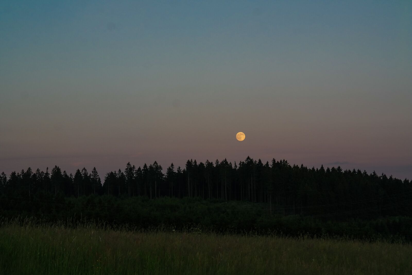 Samsung NX300 sample photo. Full moon, abendstimmung, moonlight photography