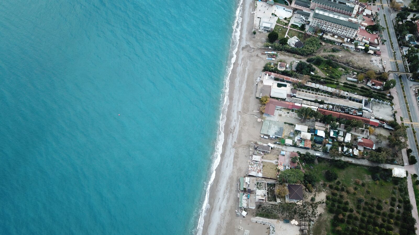DJI FC220 sample photo. Sea, line, beach photography