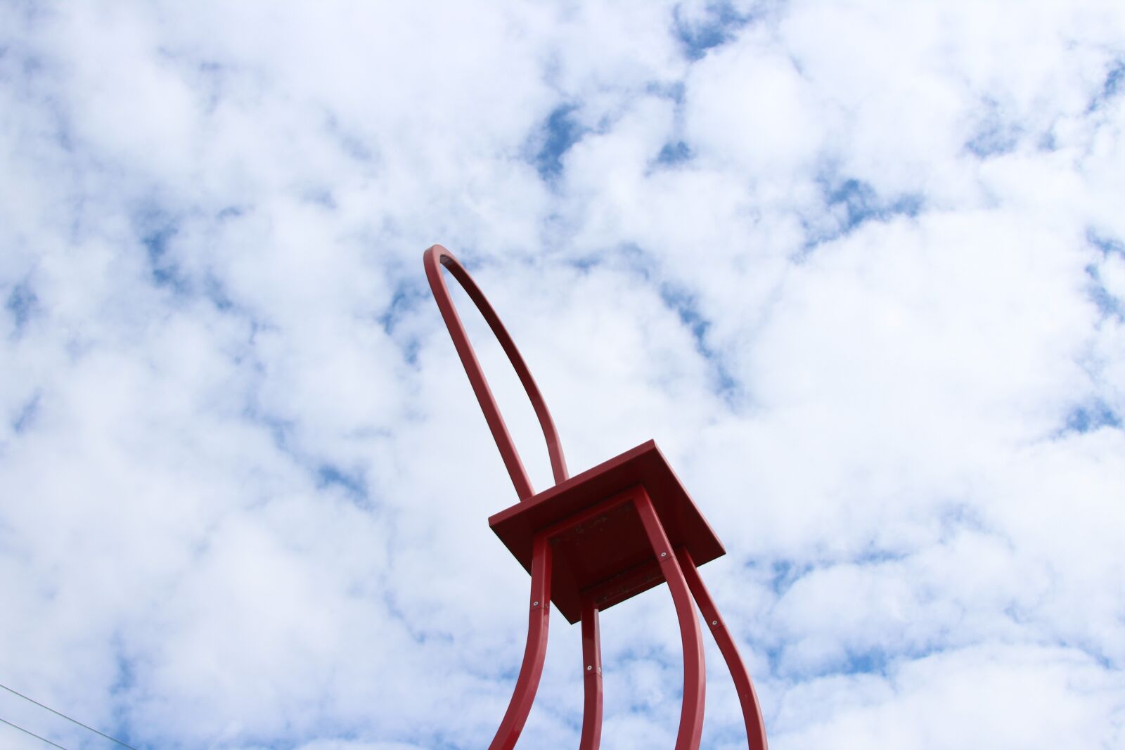 Canon EF 28-135mm F3.5-5.6 IS USM sample photo. Chair, art, public art photography