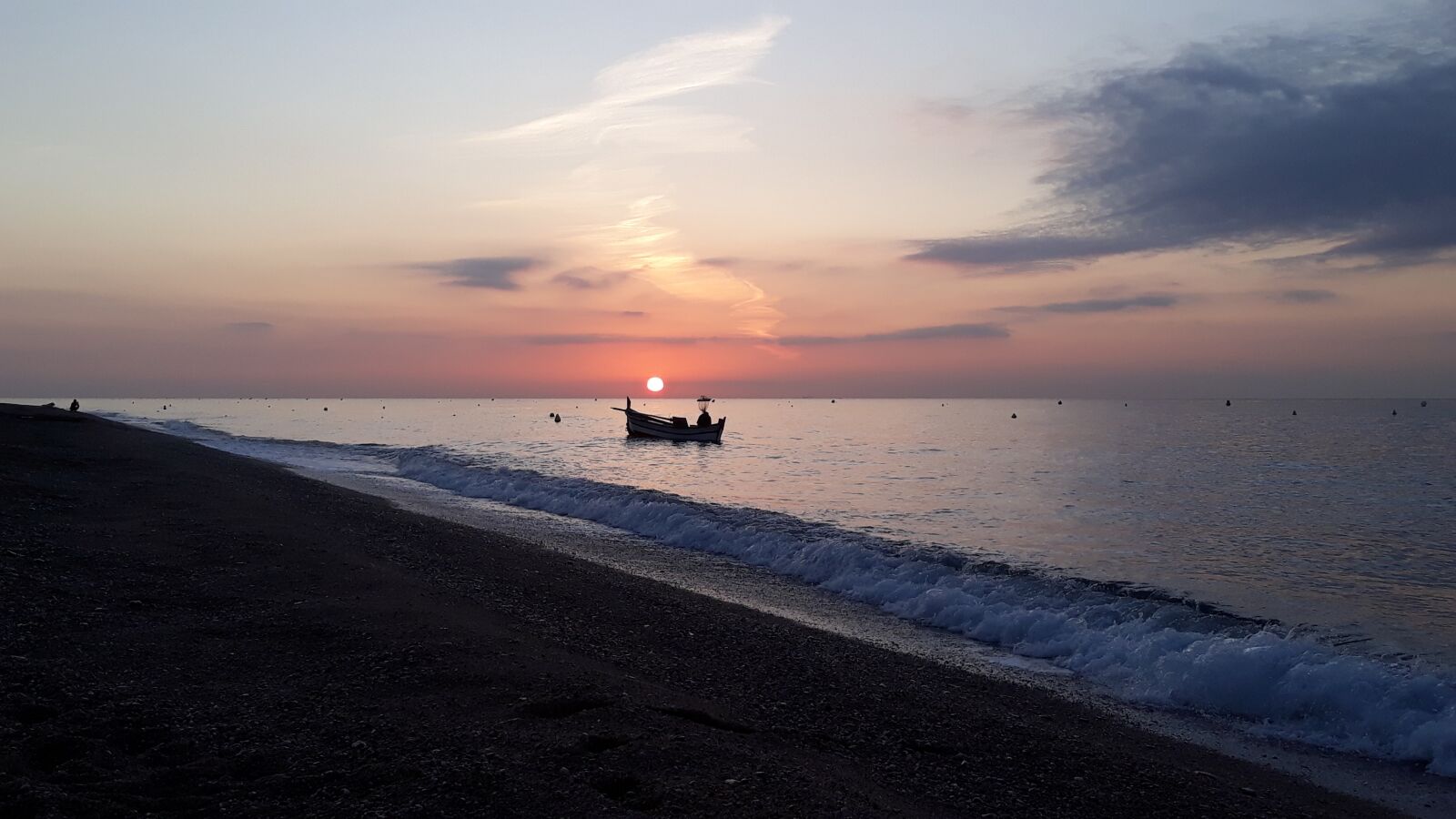 Samsung Galaxy J5 sample photo. Sunrise, sea, beach photography