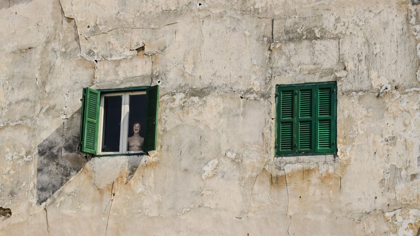 Nikon D3300 sample photo. Humans wanted, doll, window photography