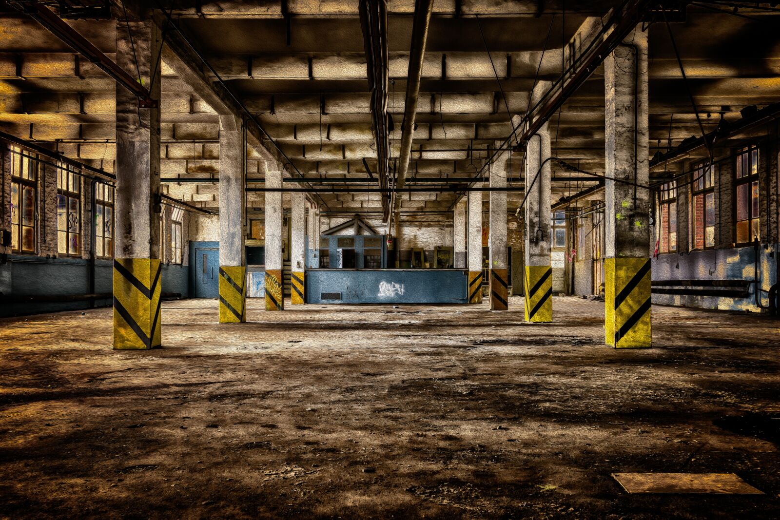Nikon D3300 sample photo. Factory building, hall, factory photography