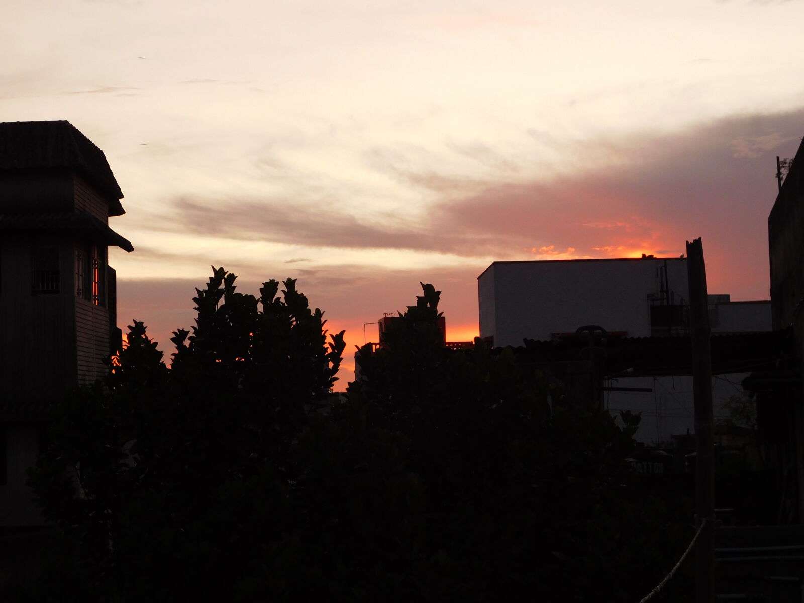 Nikon Coolpix L840 sample photo. Buildings, sunset, trees photography