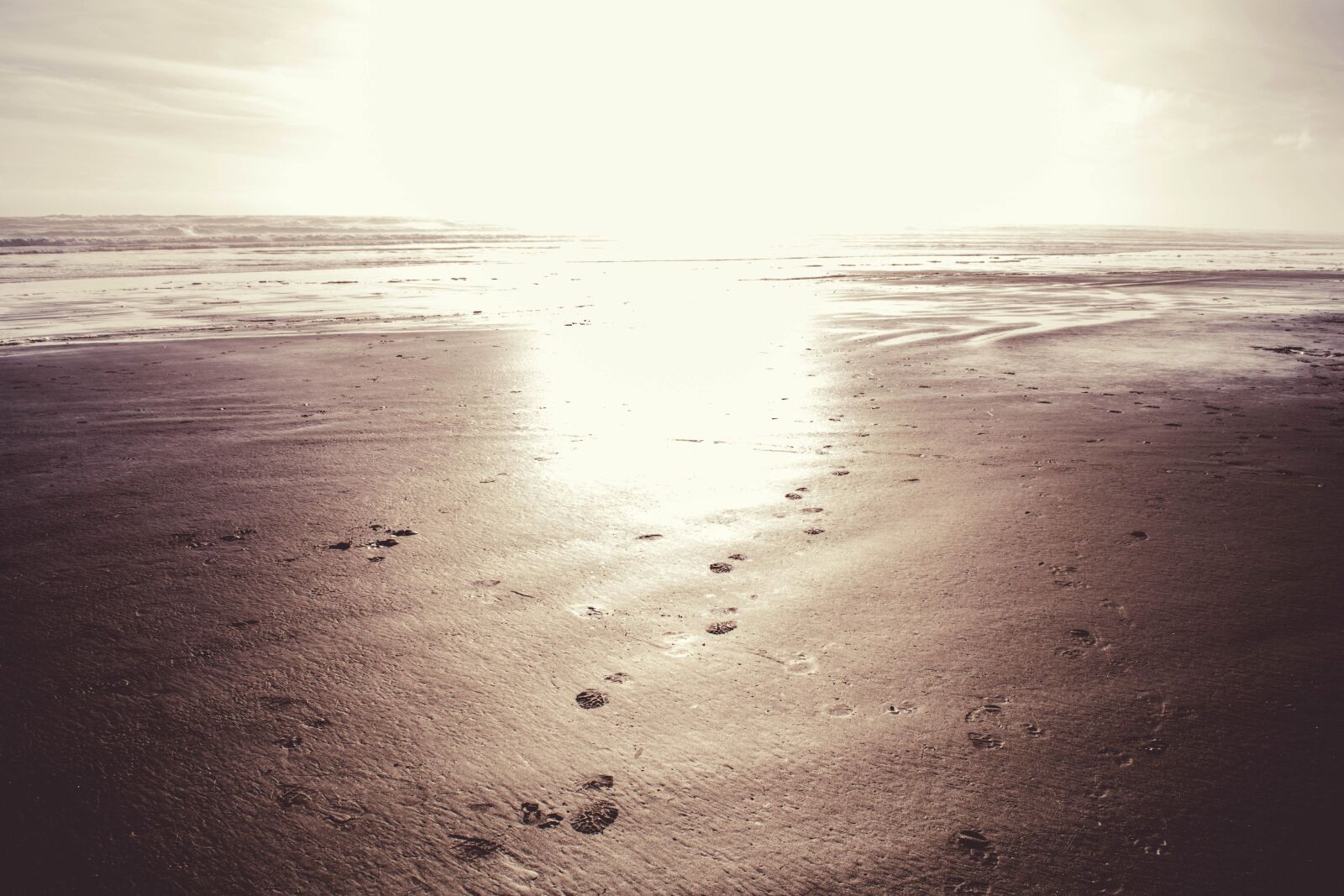 Nikon D5200 sample photo. Beach, footstep, sand, ocean photography