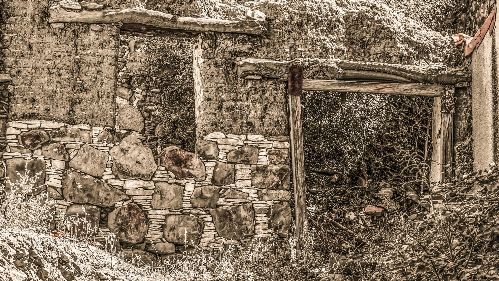 Nikon D3300 sample photo. Old house, ruin, decay photography