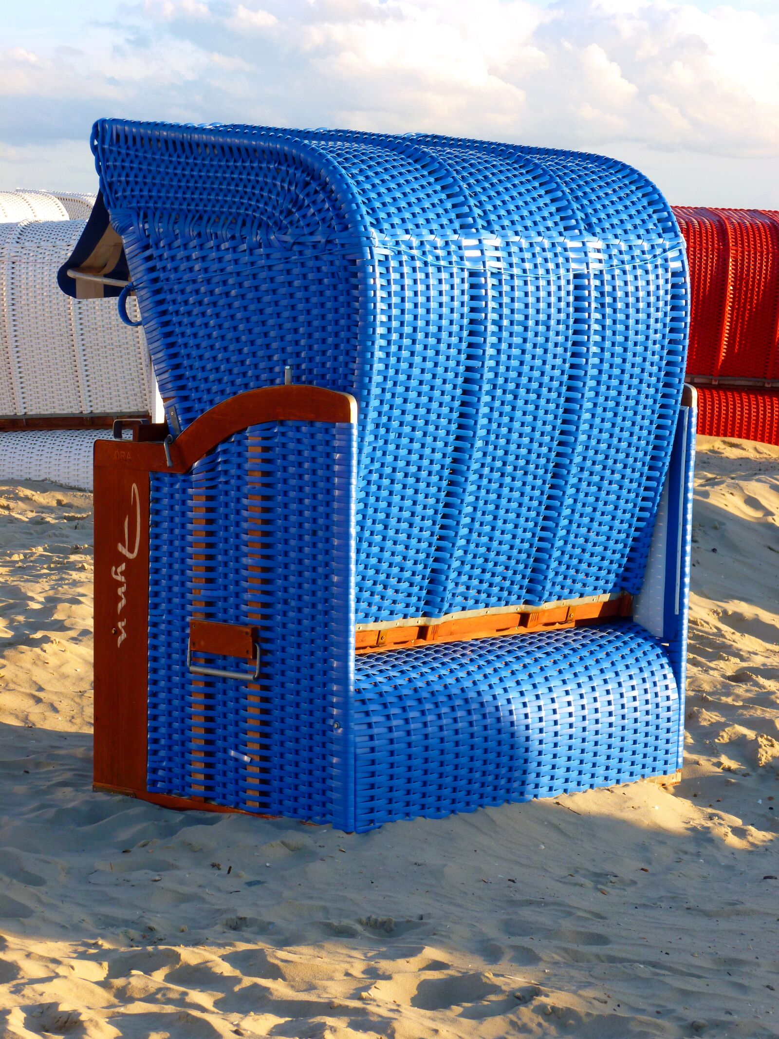 Panasonic DMC-FS37 sample photo. Beach chair, beach, sand photography