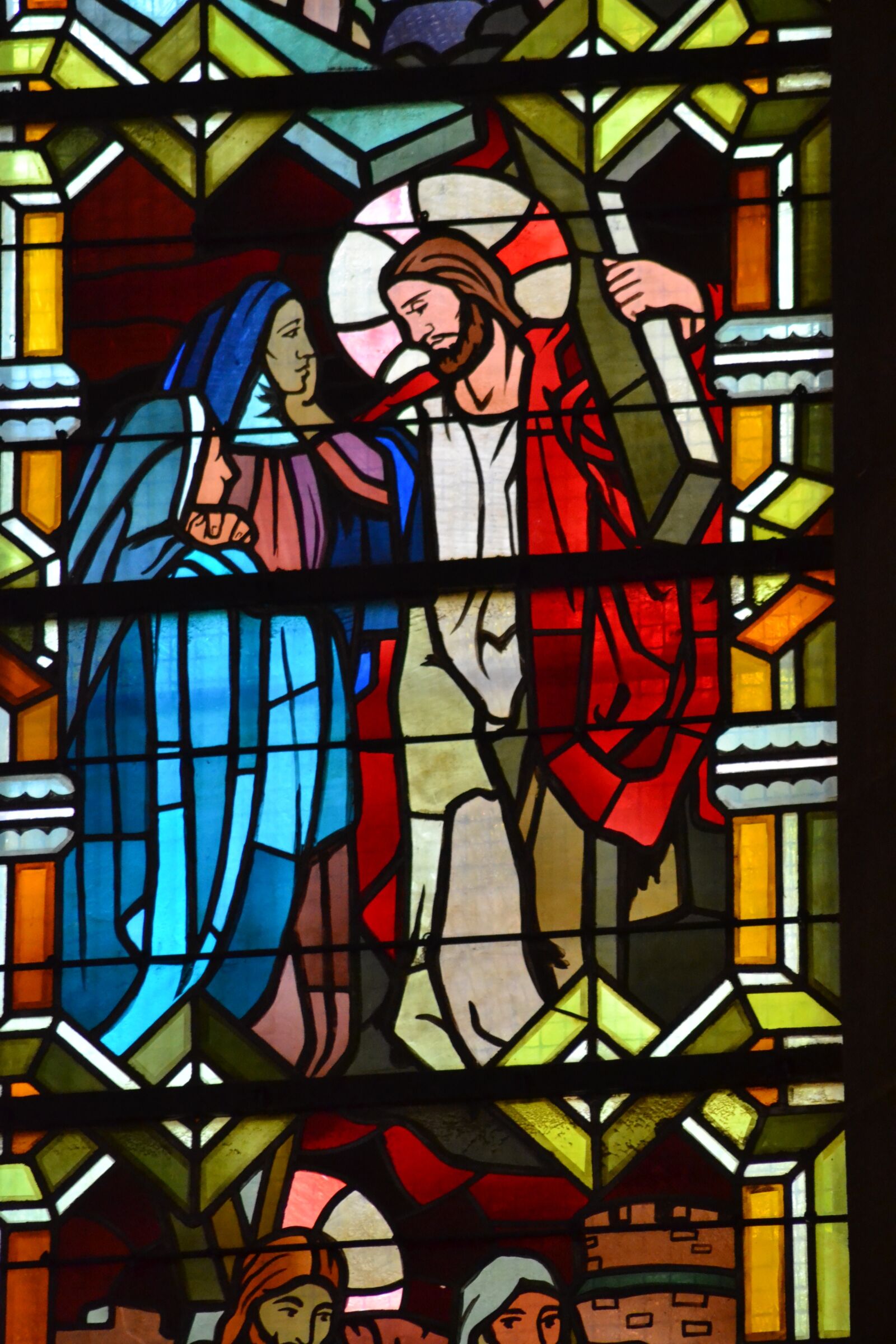 Nikon D3100 sample photo. Stained glass, window, church photography
