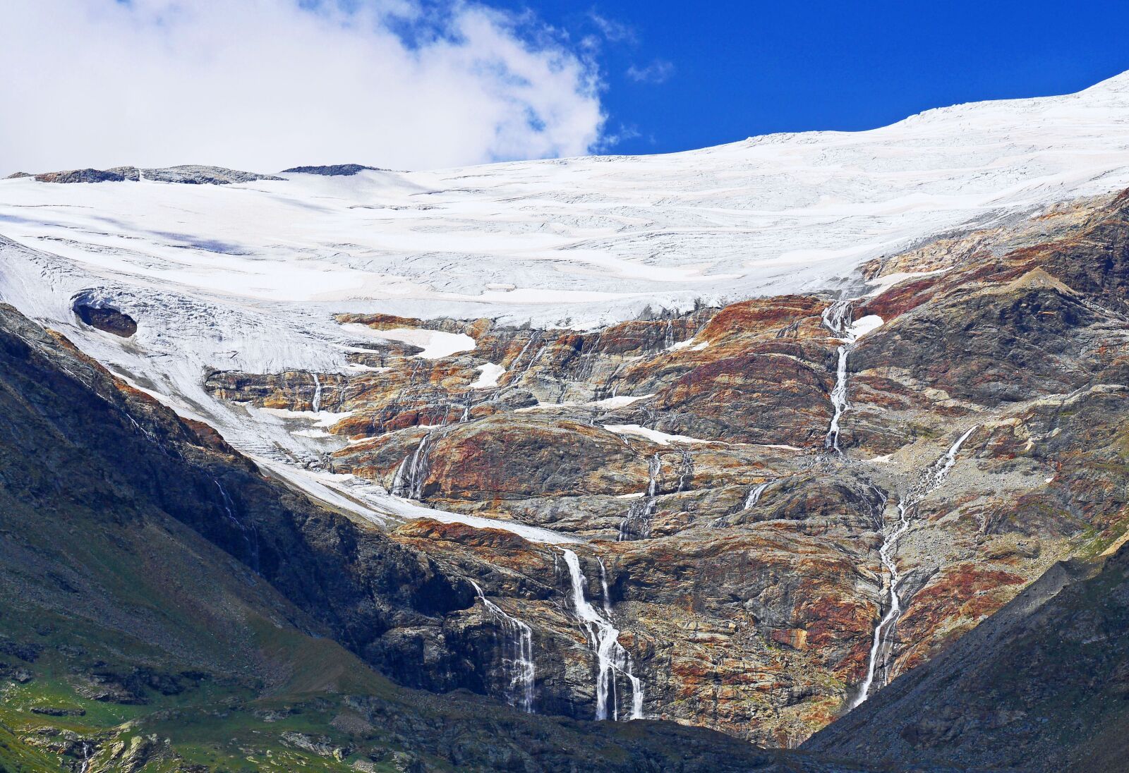 Panasonic Lumix DMC-GH3 sample photo. Glacier, outflows, glacier water photography