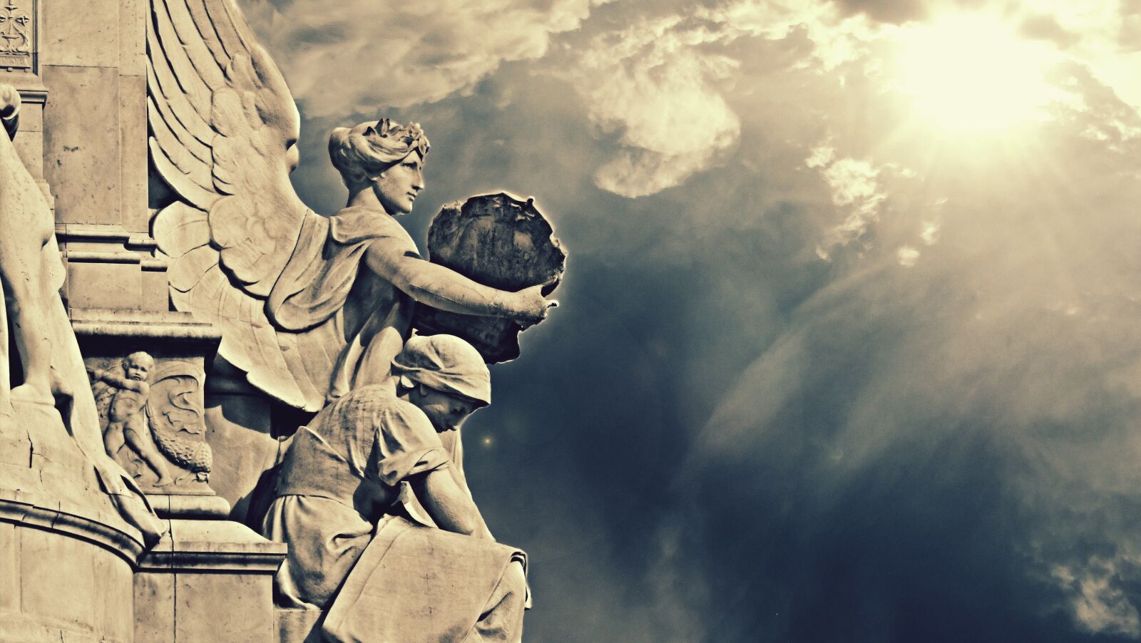 Canon PowerShot SX410 IS sample photo. Statue, cherub, angel photography