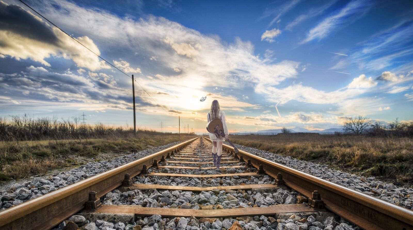 Canon EOS 70D sample photo. Rail, girl, composing photography