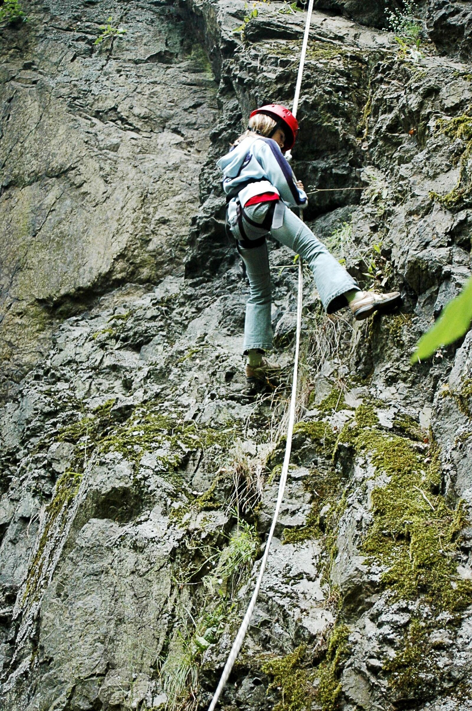 Nikon D70 sample photo. Climb, abseil, climbing photography